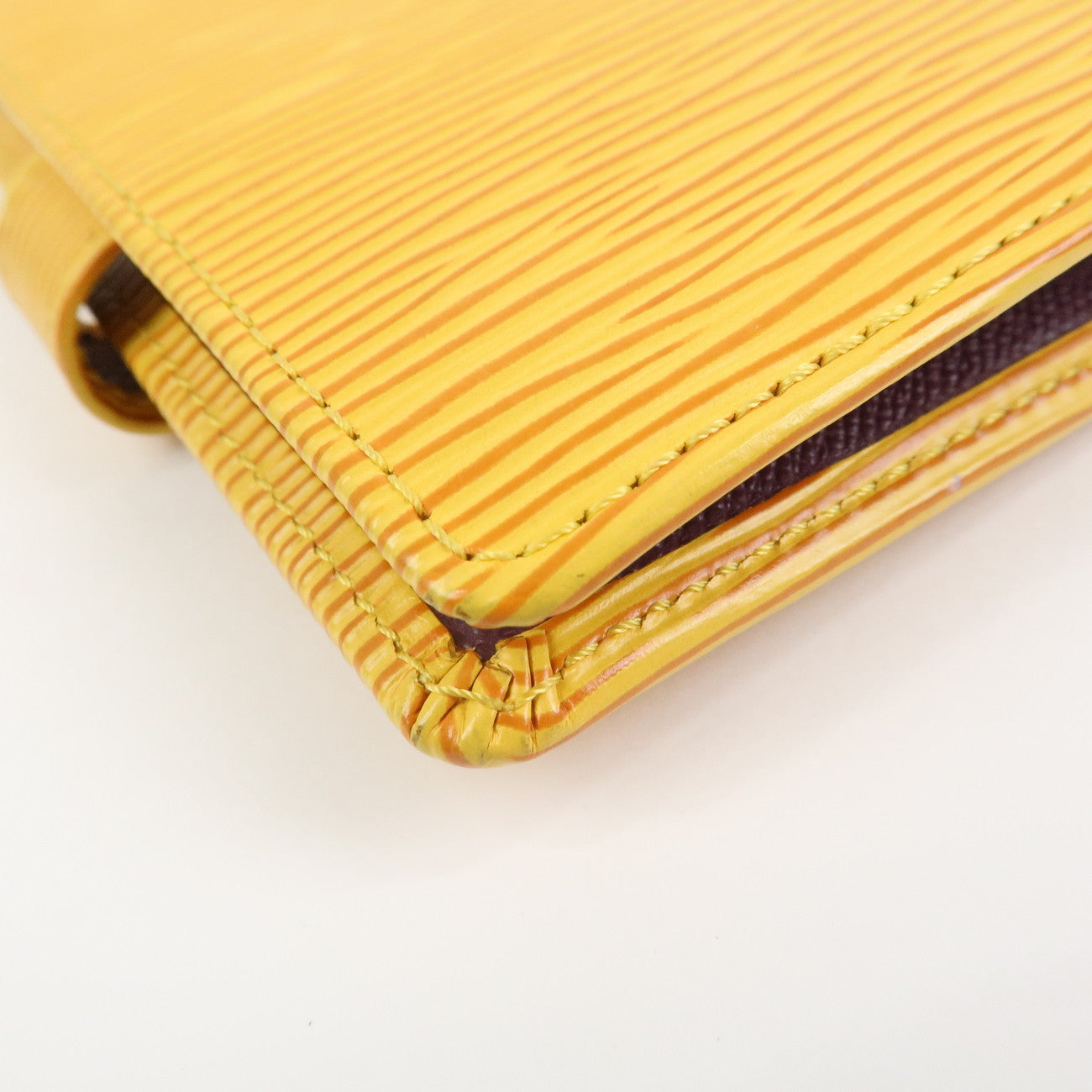Louis Vuitton Epi Portefeuille Bié Compact Wallet Yellow M63559