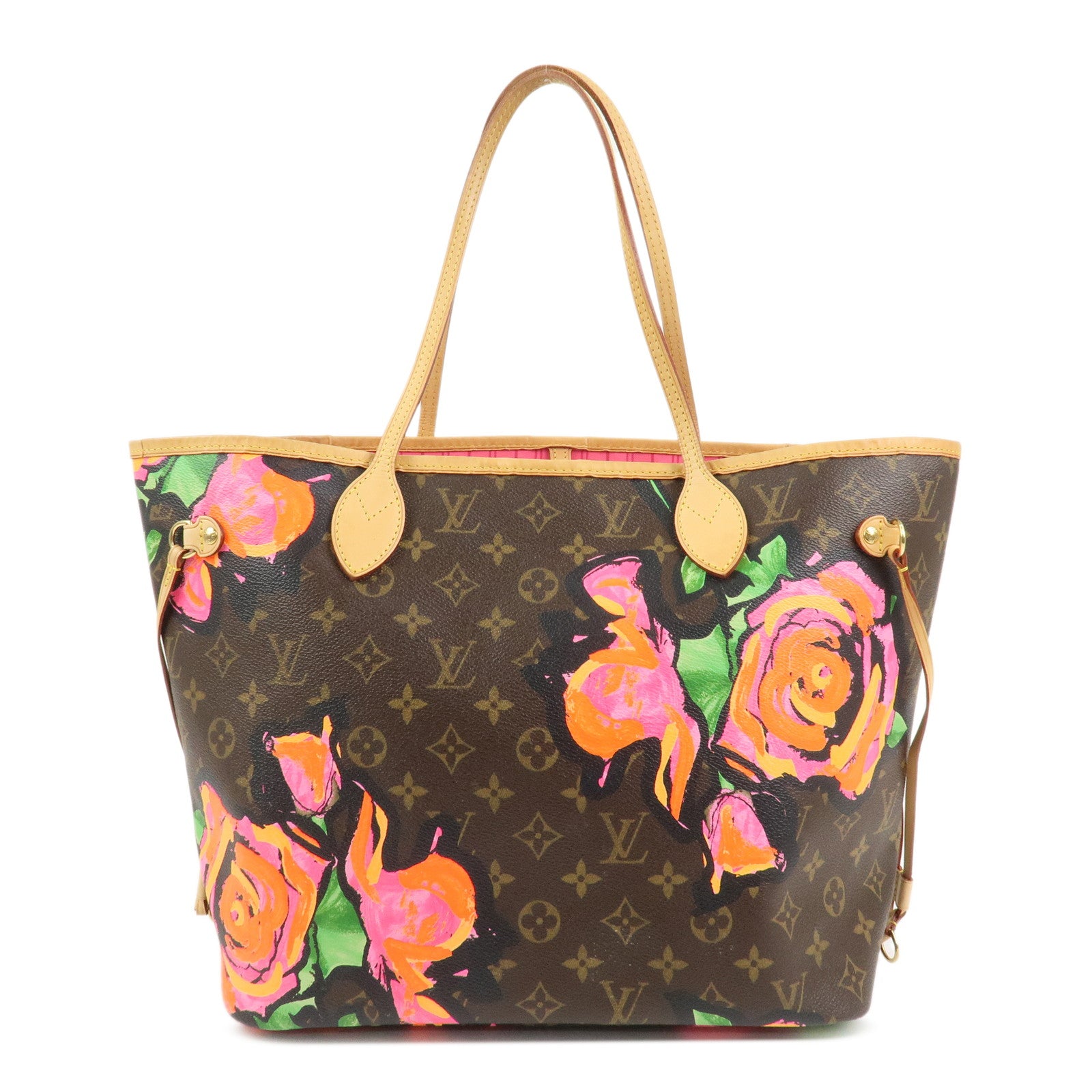 Louis Vuitton Monogram Rose Neverfull MM Tote Shoulder Bag M48613