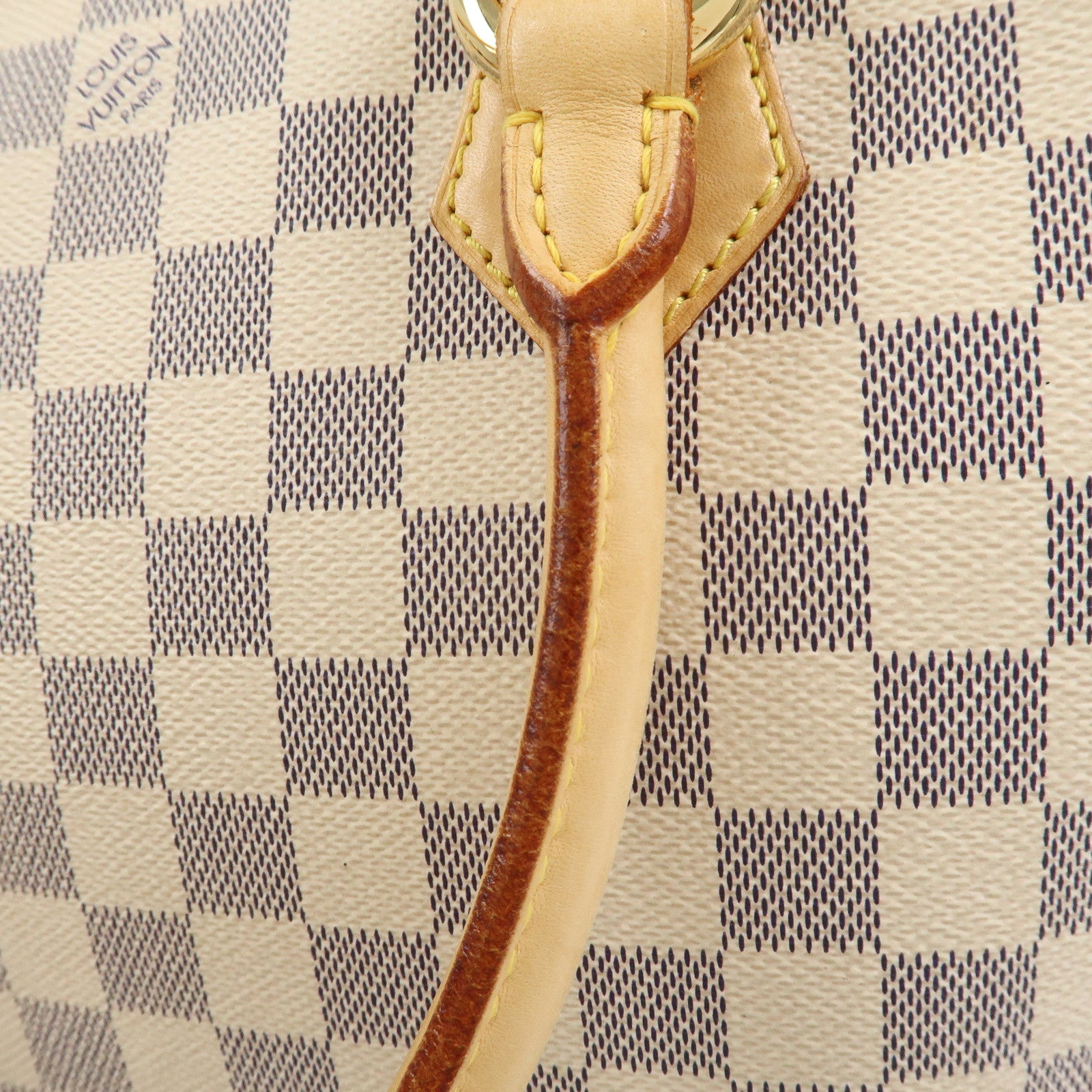 Louis Vuitton Damier Azur Saleya PM Tote Bag Hand Bag N51186