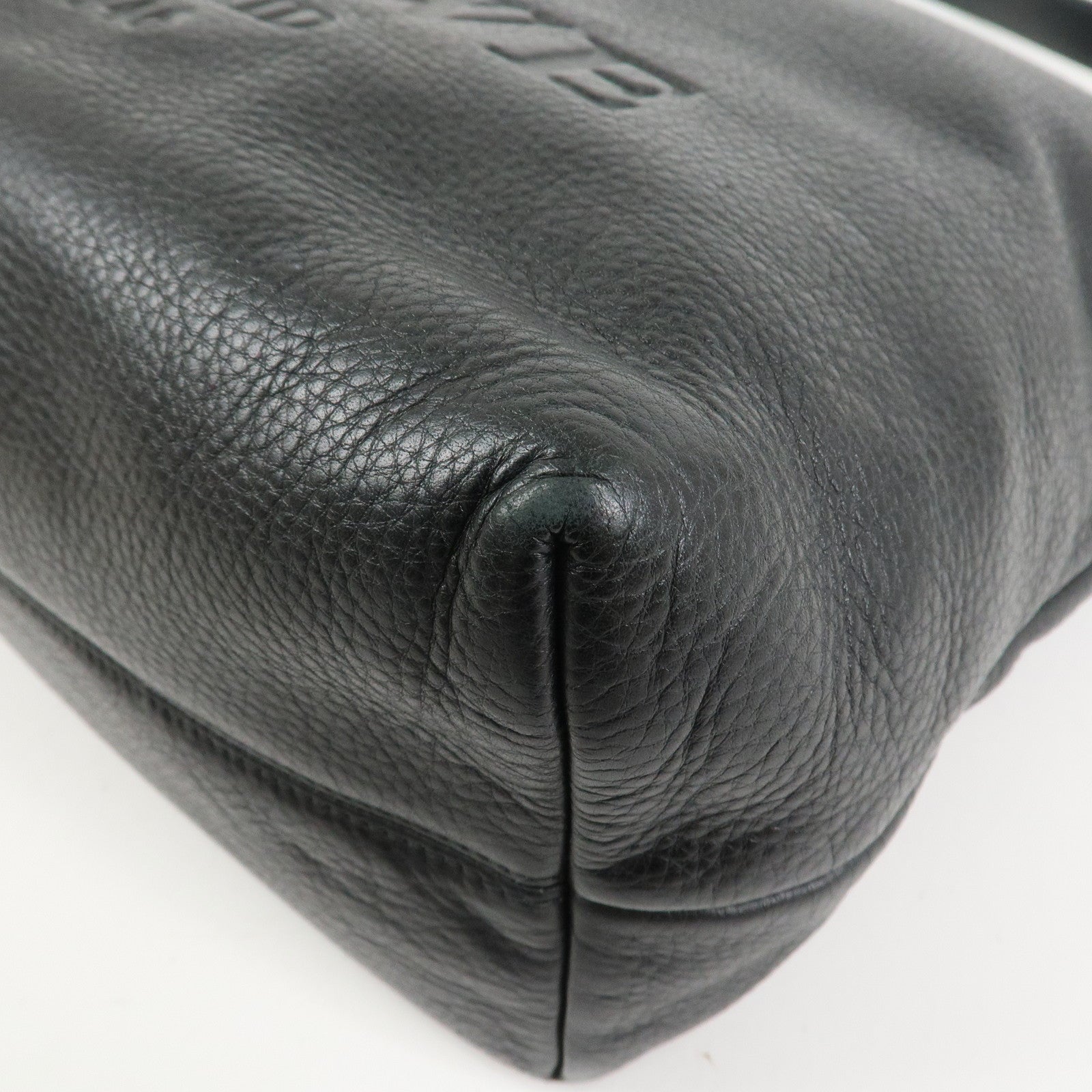 LOEWE Heritage Calf Leather Shoulder Bag Crossbody Bag Black