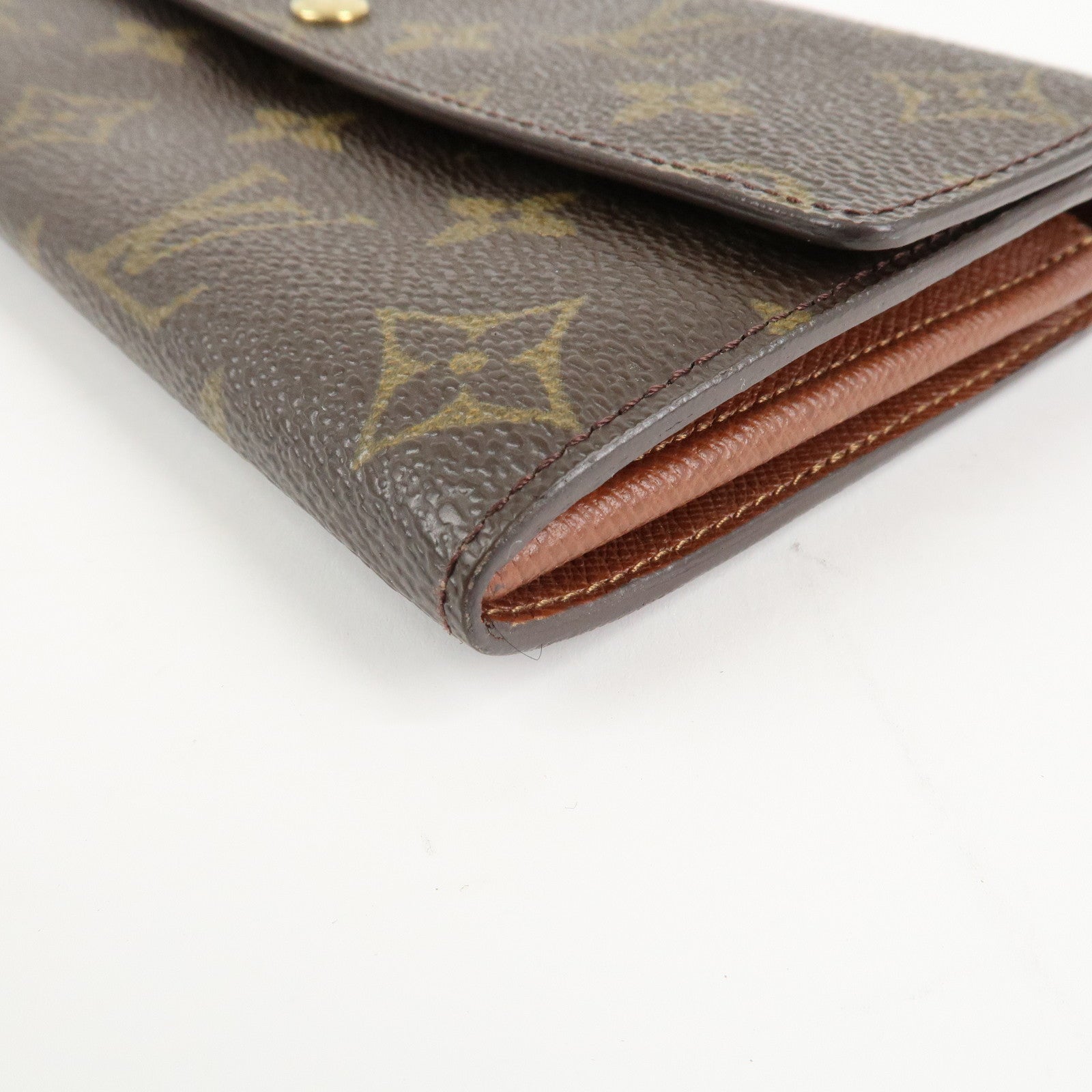 Louis Vuitton Monogram Pochette Porte Monnaie Credit Long Wallet M61725 Used