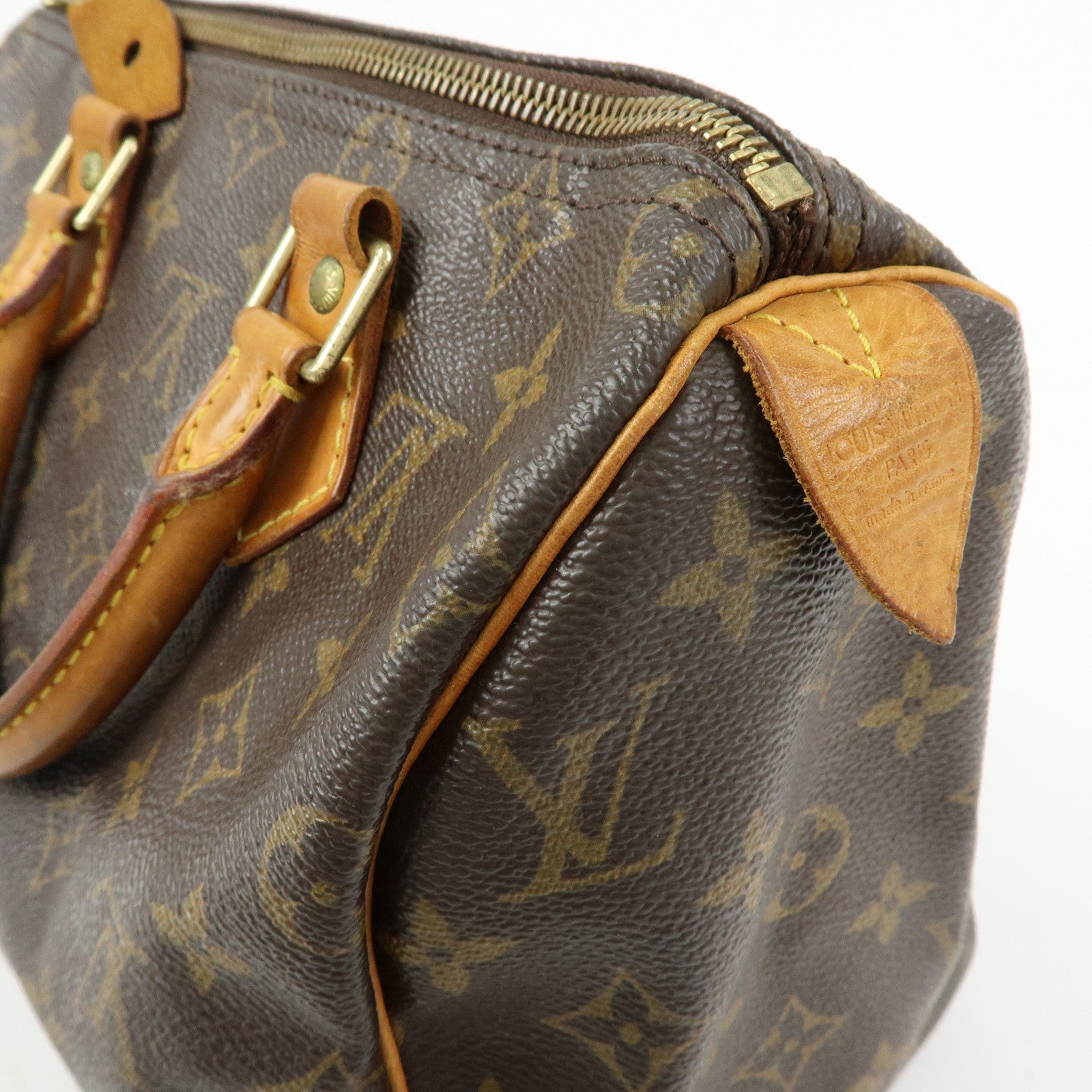 Louis Vuitton Monogram Speedy 25 Boston Bag Hand Bag Brown M41528