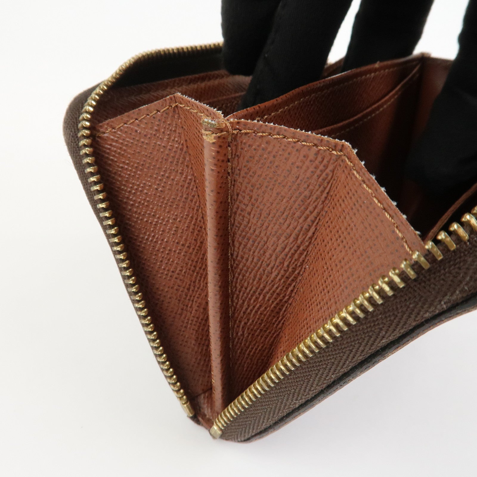 Louis Vuitton Monogram Canvas Zippy Coin Purse Wallet Brown M60067