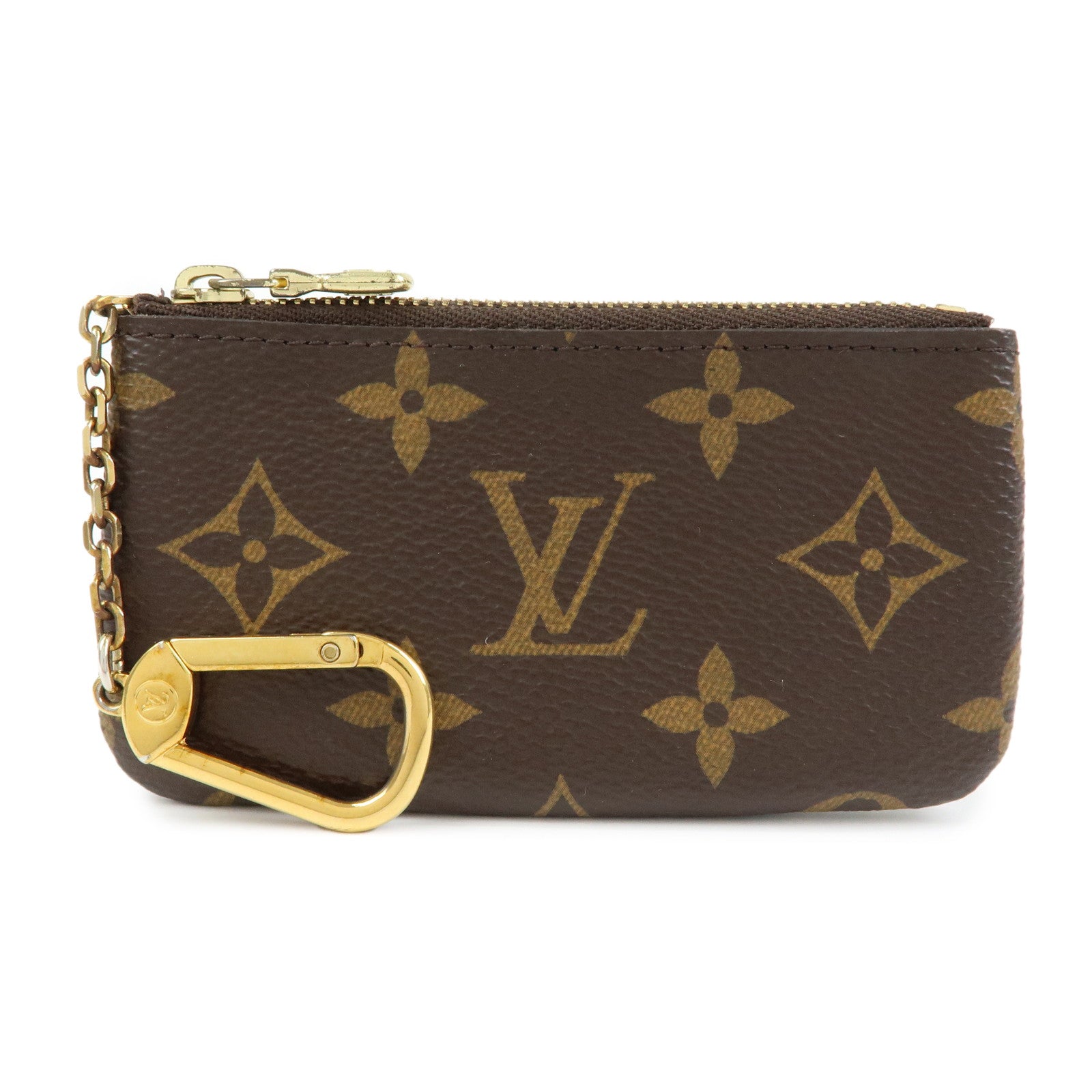 Louis Vuitton Monogram Pochette Cles Coin Case Key Case  M62650