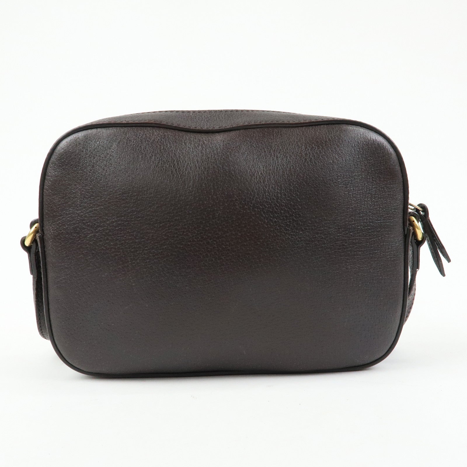 GUCCI Sherry Leather Shoulder Bag Crossbody Bag Brown 412008