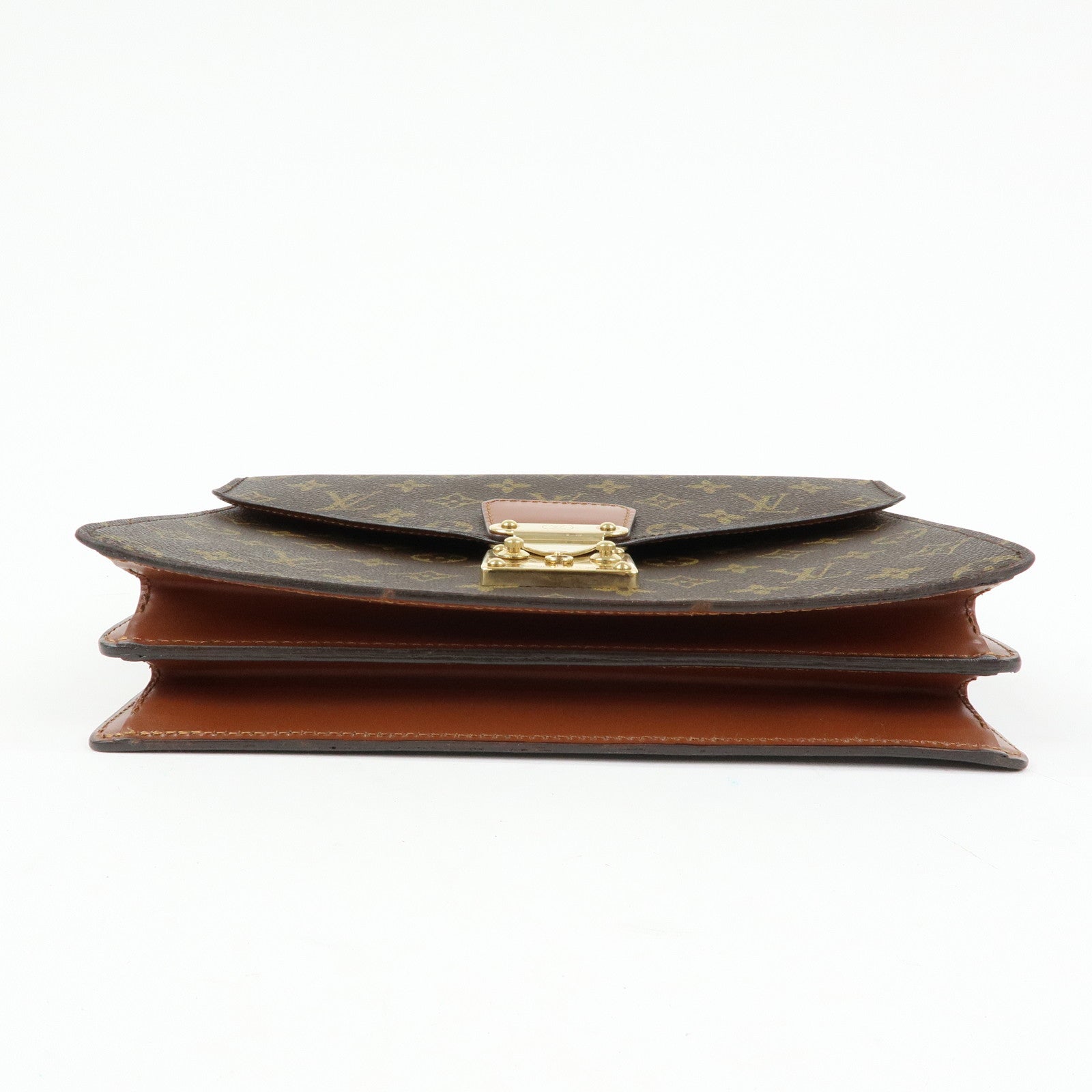 Louis Vuitton Monogram Concorde Hand Bag Brown M51190