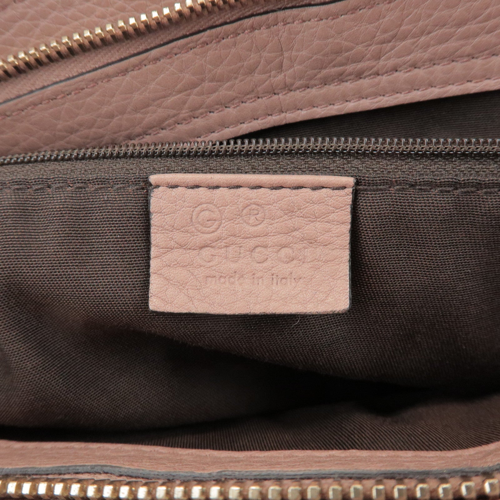GUCCI Bamboo Leather 2Way Hand Bag Shoulder Bag Pink 365346