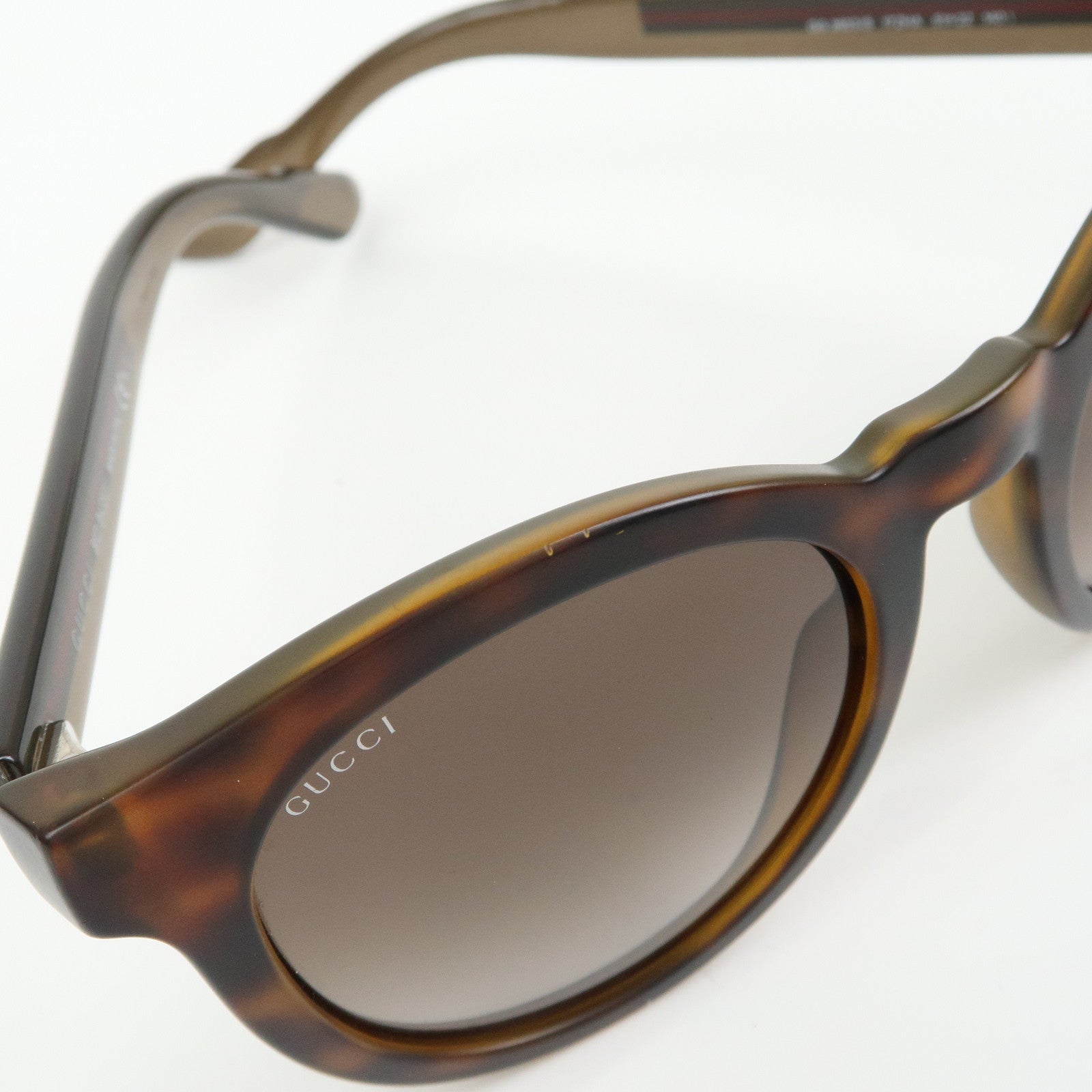GUCCI Sherry Interlocking G Plastic Sunglasses Brown GG3653/S 51□22