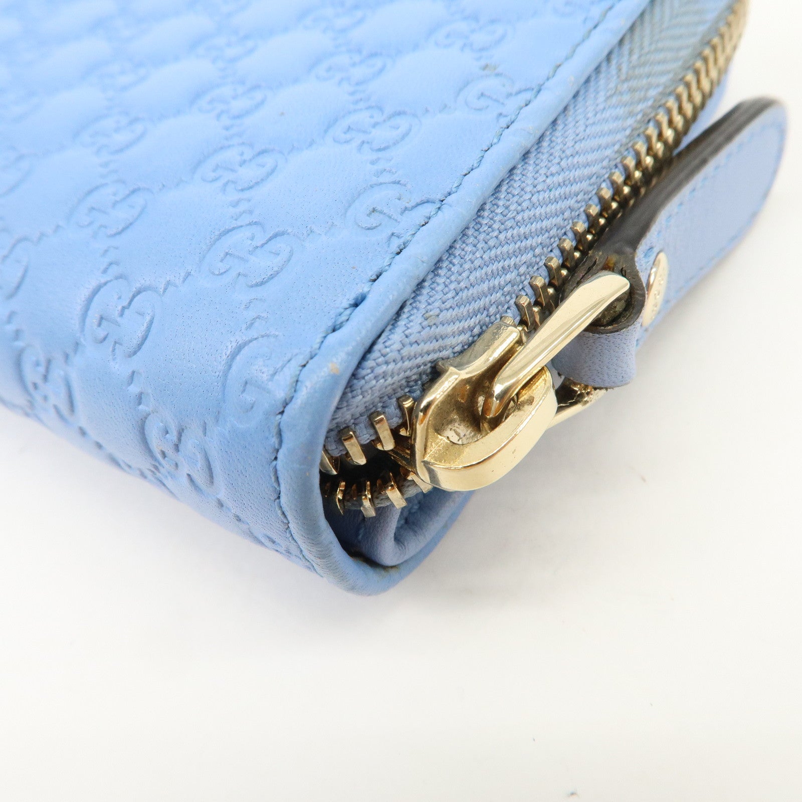GUCCI Micro Guccissima Signature Bi-Fold Compact Wallet 449395