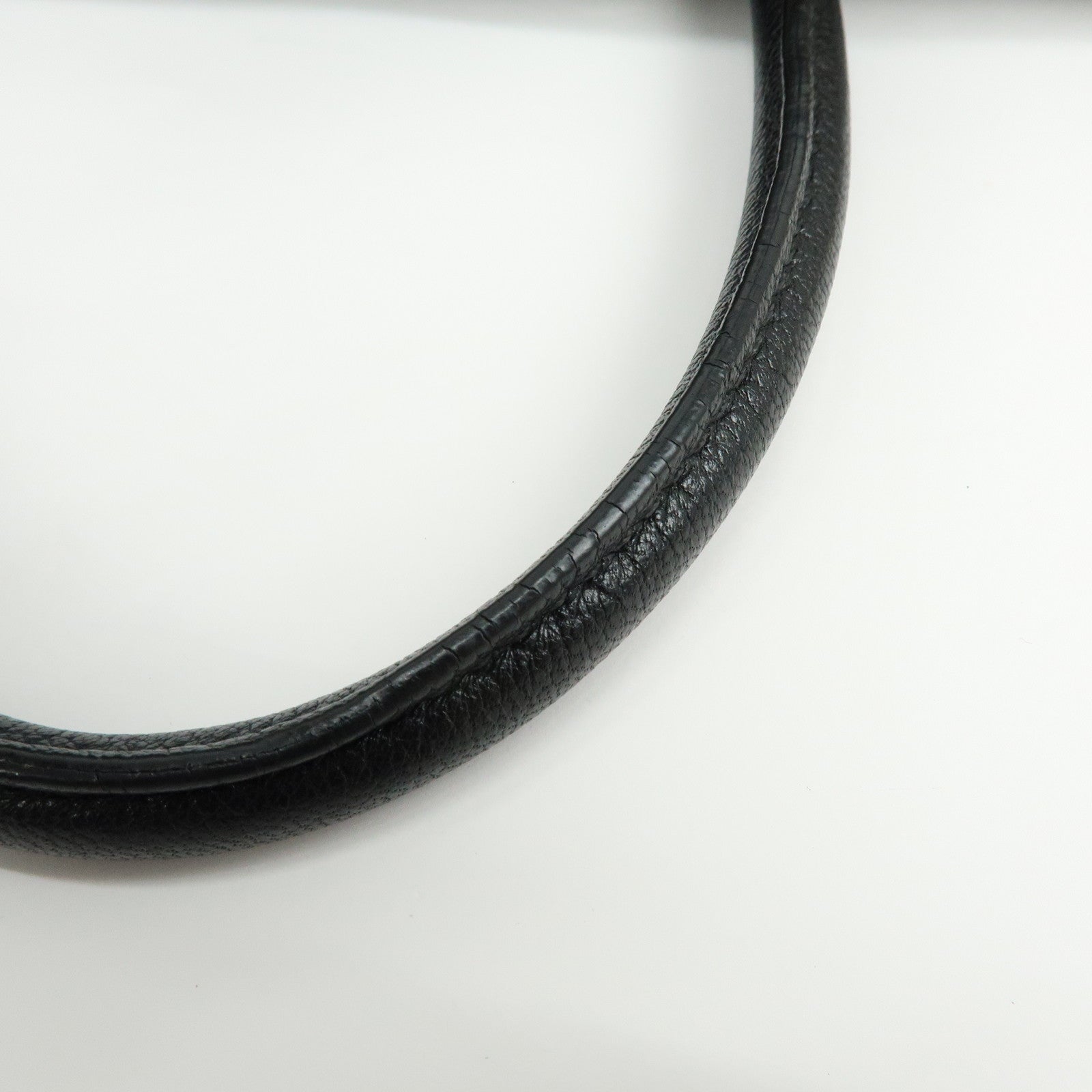 MIU MIU Leather 2Way Bag Hand Bag Shoulder Crossbody Bag Black