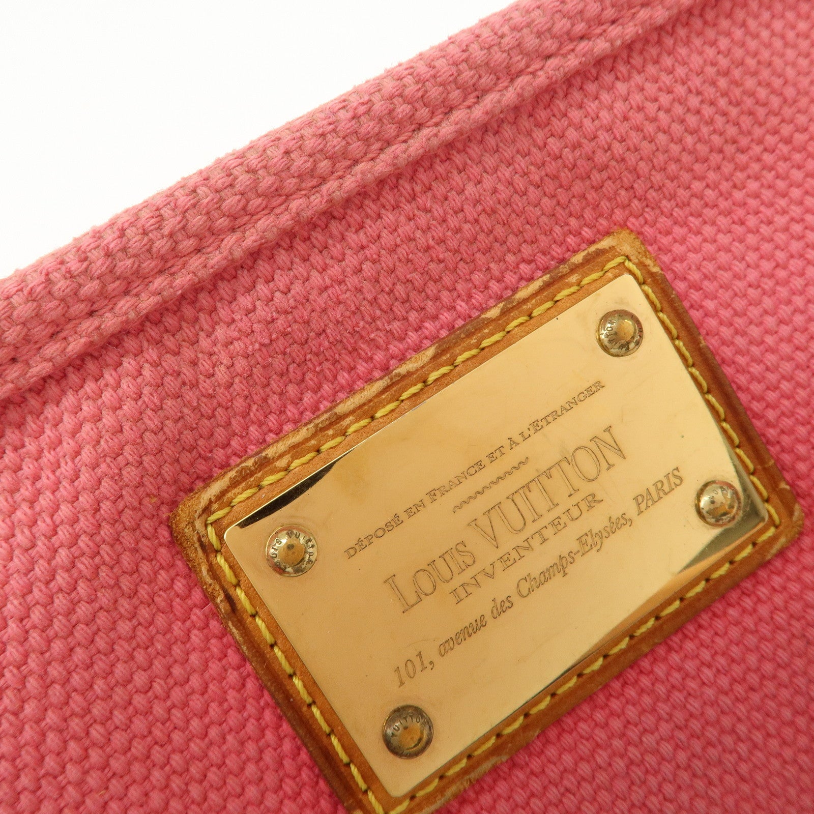 Louis Vuitton Set of 2 Antigua Pochette Plat PM Pouch M40068 M40069