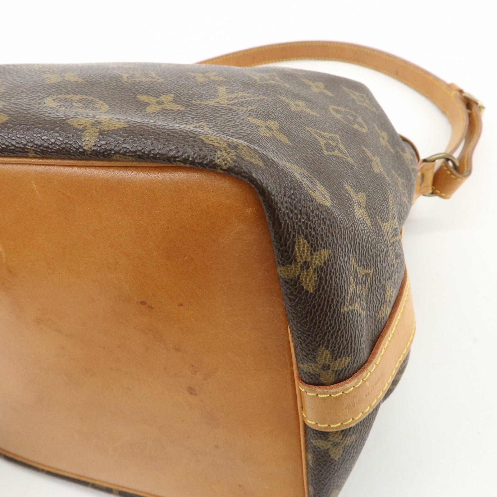 Louis Vuitton Monogram Petit Noe Shoulder Bag Brown M42226