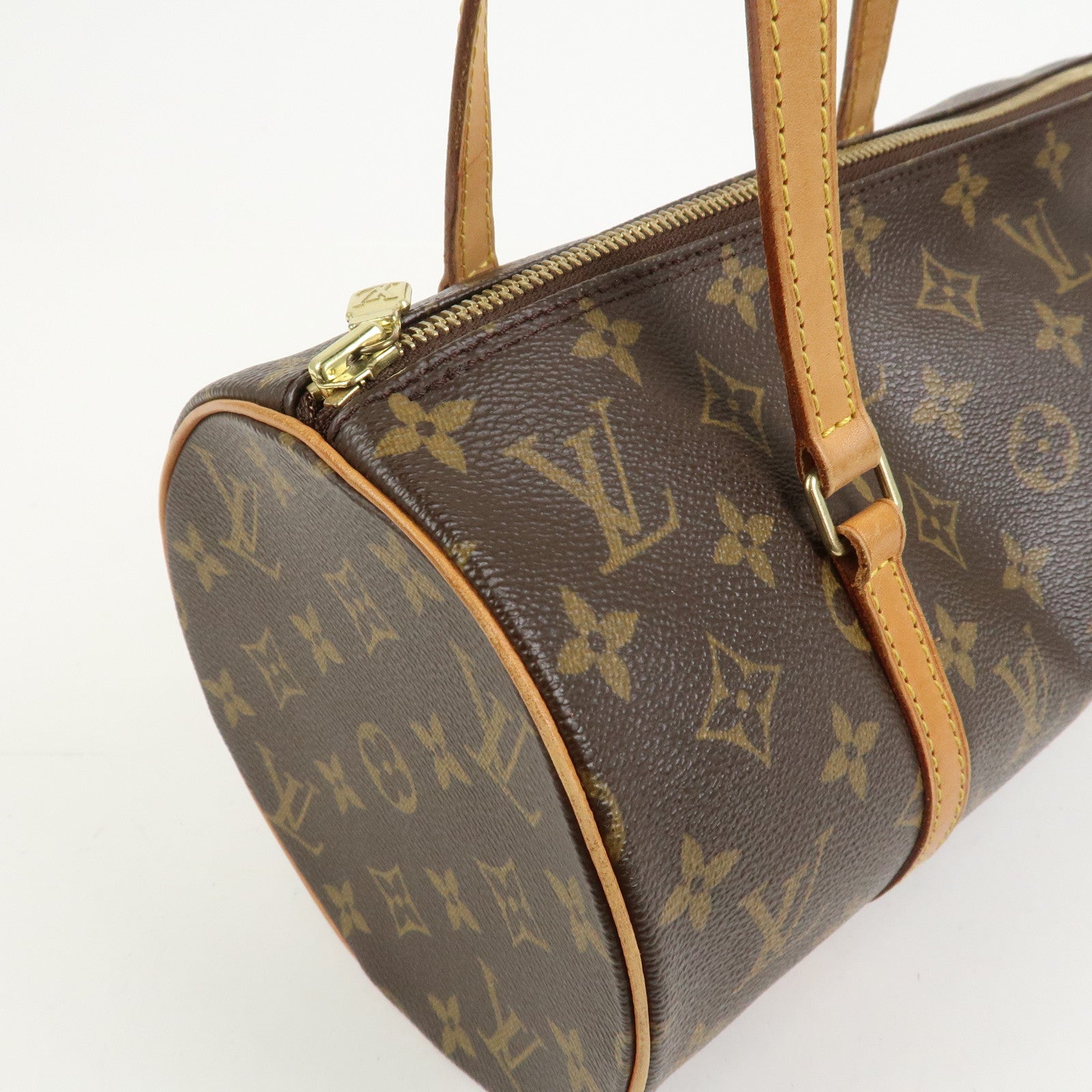 Louis Vuitton Monogram Papillon 30 Hand Bag New Style Brown M51385