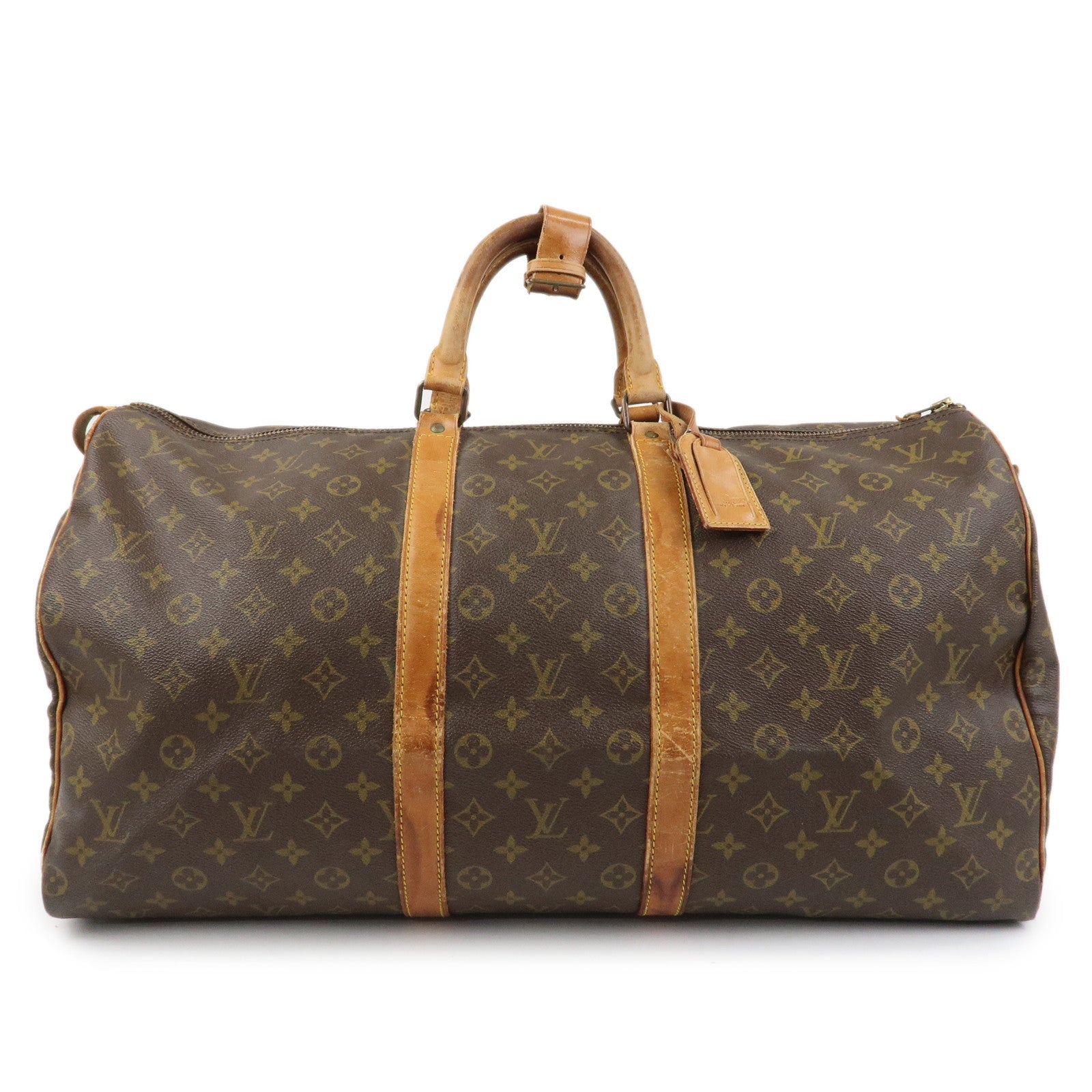 Louis Vuitton Monogram Keep All 55 Boston Bag Brown M41424