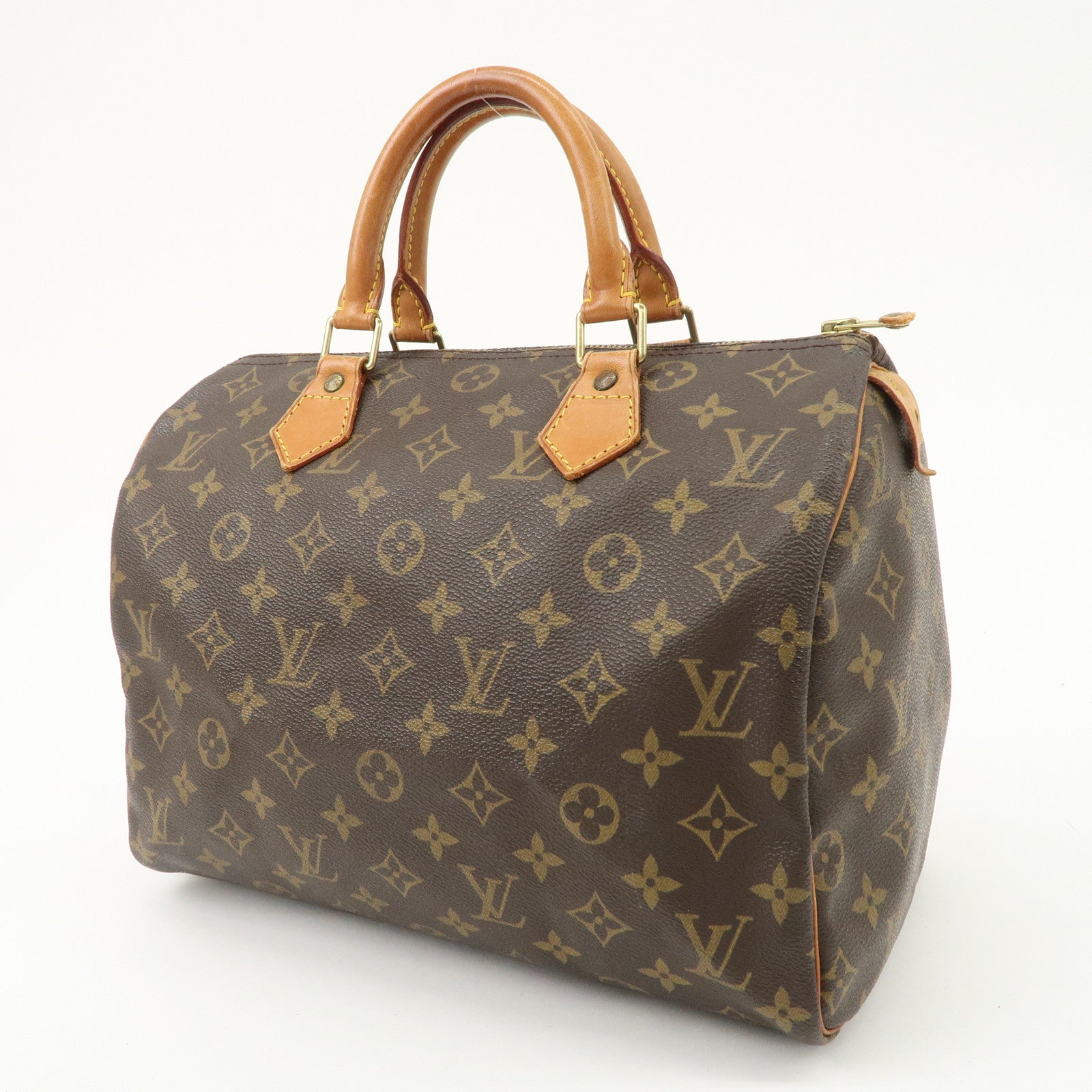 Louis Vuitton Monogram Speedy 30 Boston Bag Hand Bag M41526 Used