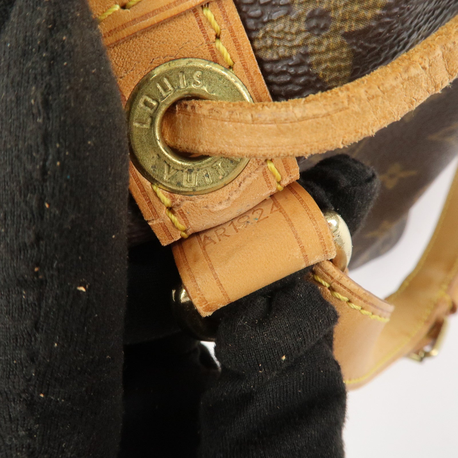 Louis Vuitton Monogram Petit Noe Shoulder Bag Brown M42226