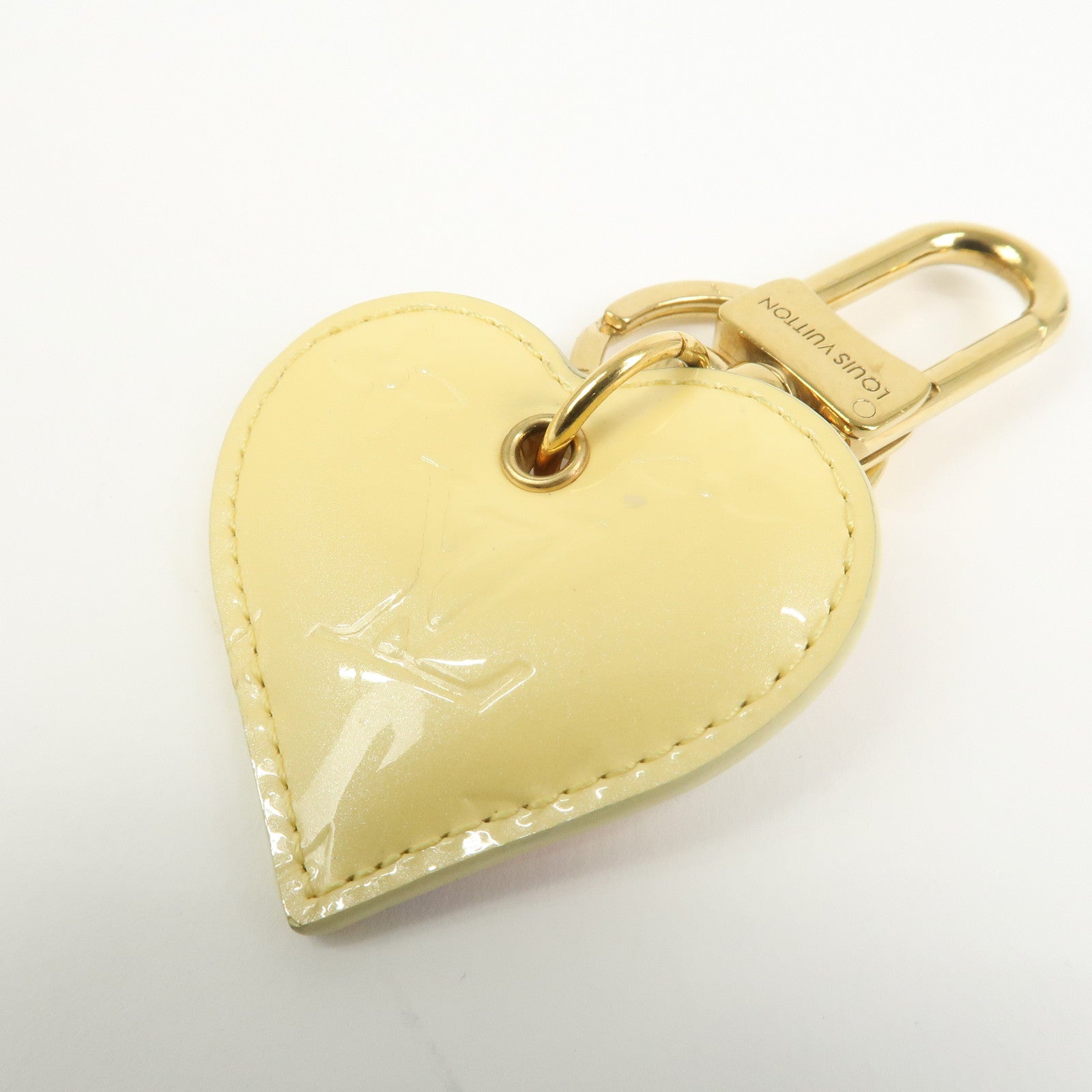 Louis Vuitton Porte Cles Love Lock Heart Bag Charm Key Chain M01165