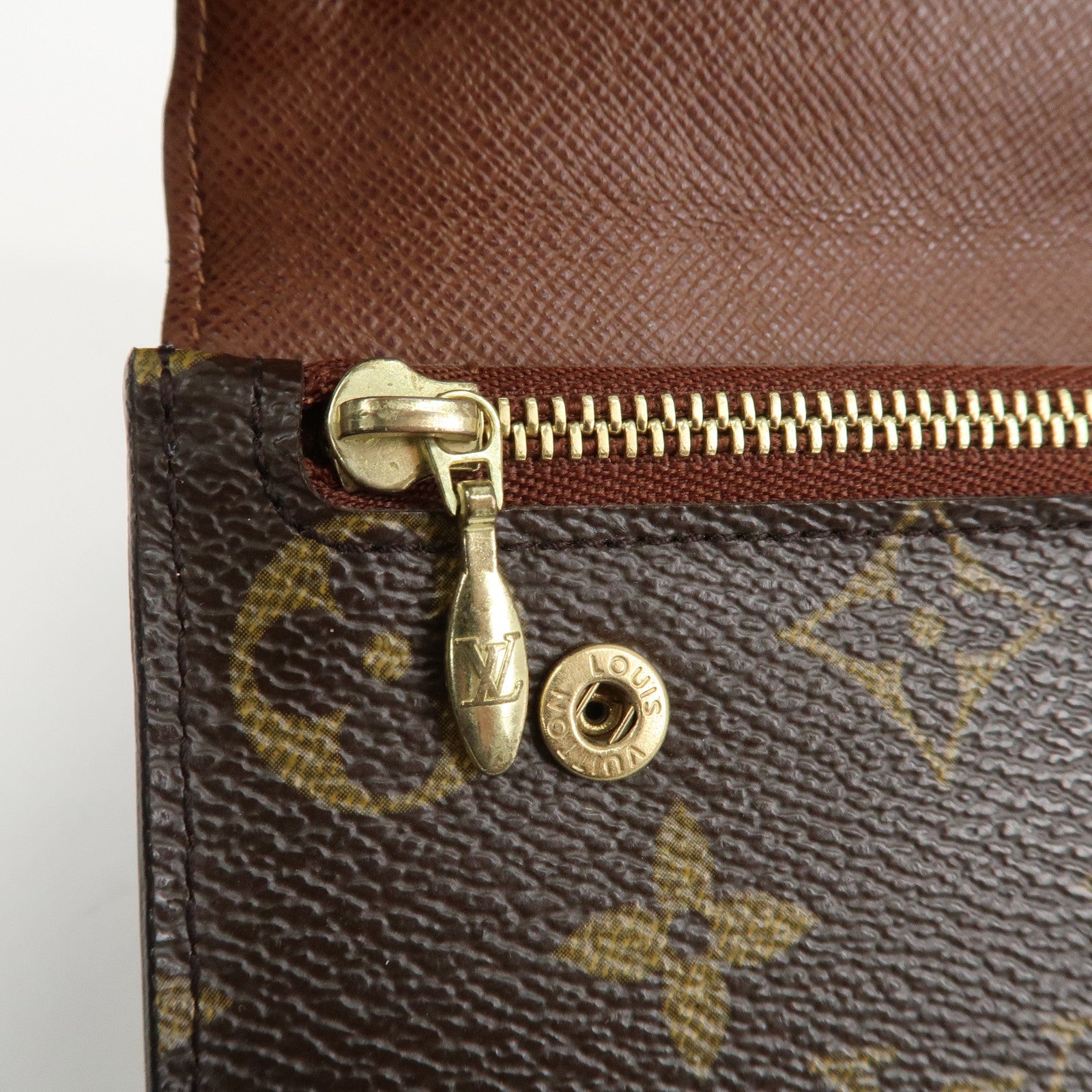 Louis Vuitton Monogram Portefeuille Accordeon Long Wallet M58008 Used