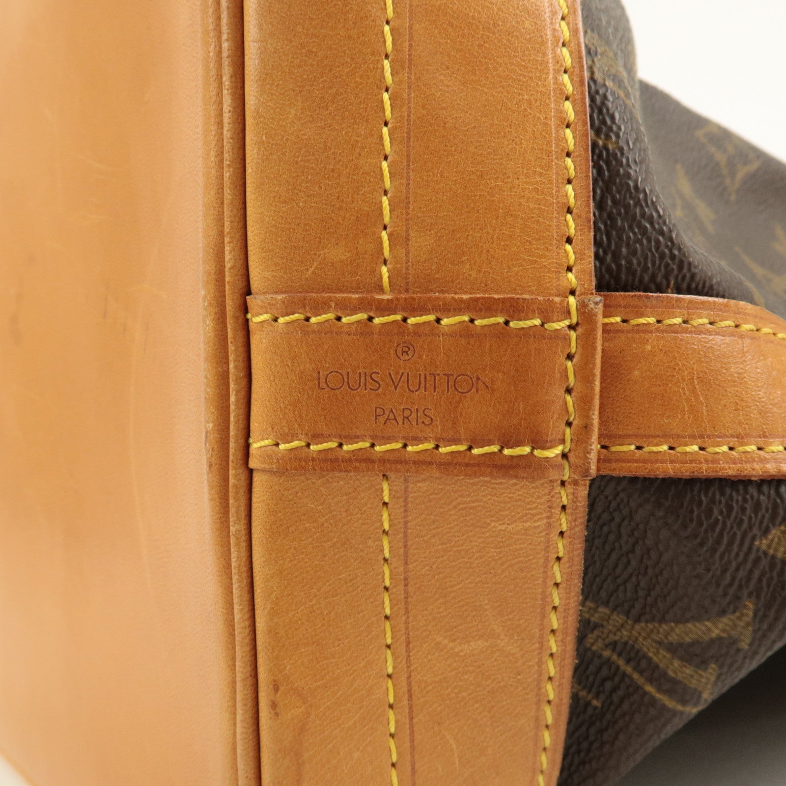 Louis Vuitton Monogram Noe Shoulder Bag Hand Bag Brown M42224 Used