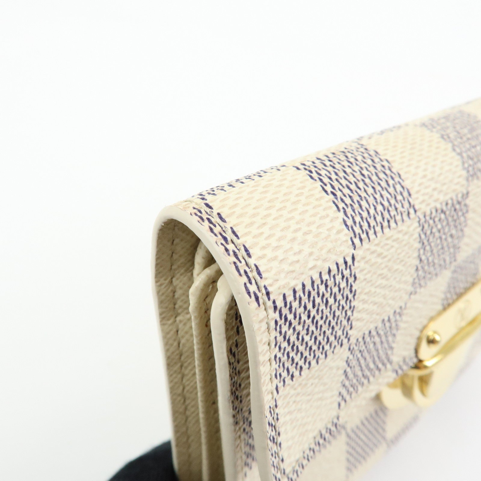 Louis Vuitton Damier Azur Compact Wallet Portefeuille Koala N60013