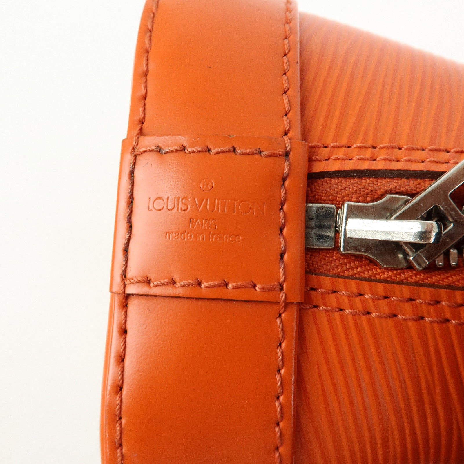 Louis Vuitton Epi Leather Alma BB 2Way Bag Hand Bag Orange M40854