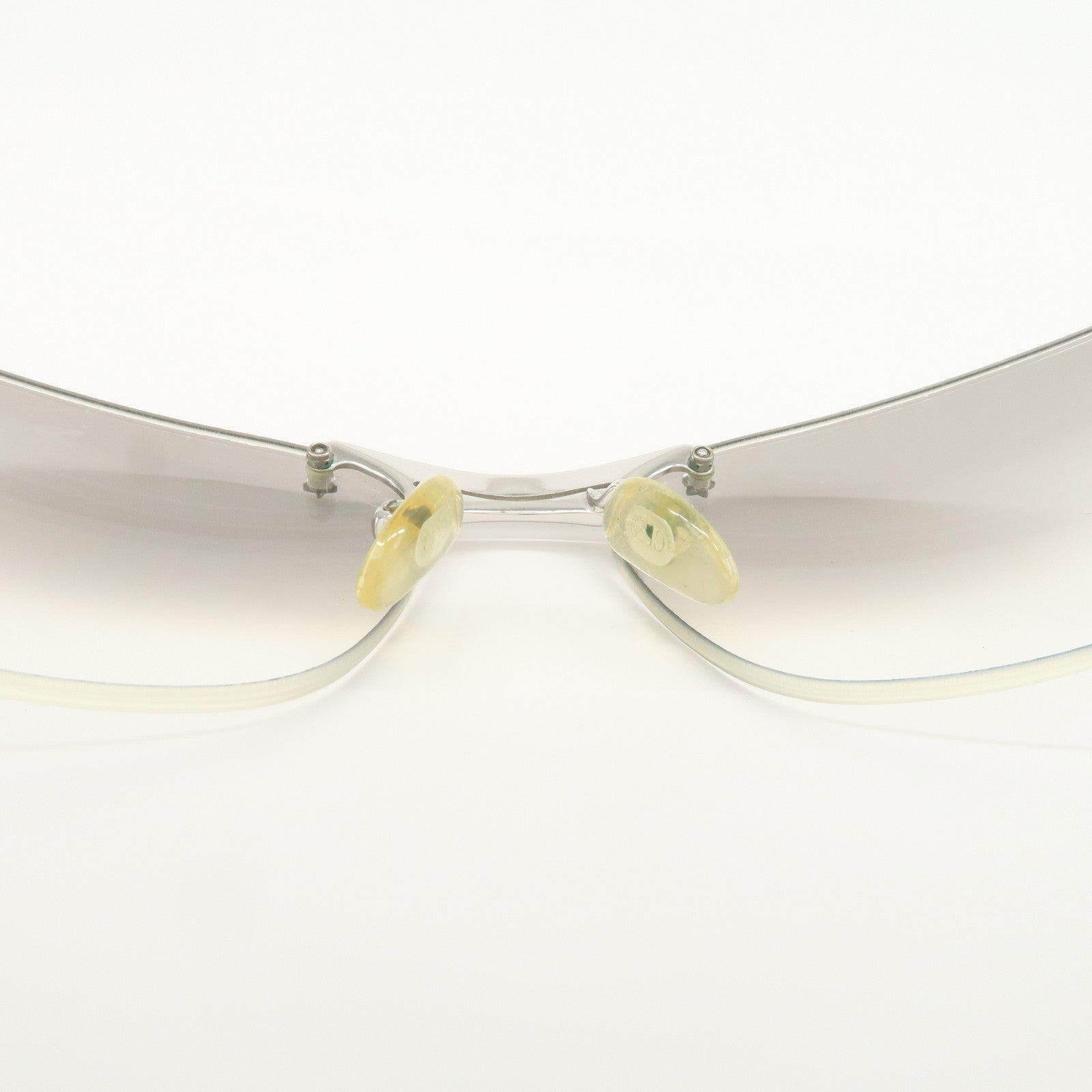 Christian Dior Sunglasses Clear Metal Flame Silver