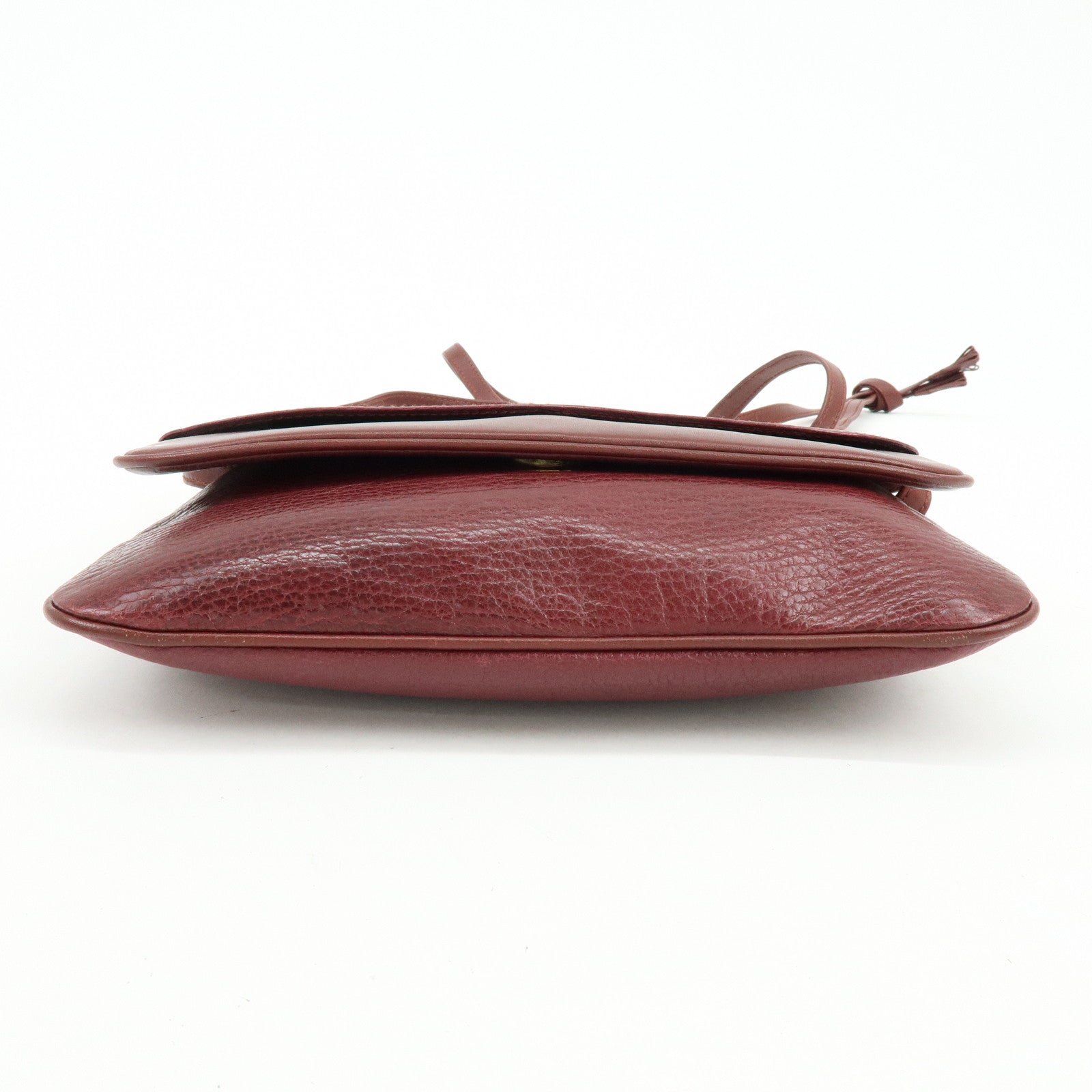 Cartier Must de Cartier Leather Shoulder Bag Crossbody Bag Bordeaux