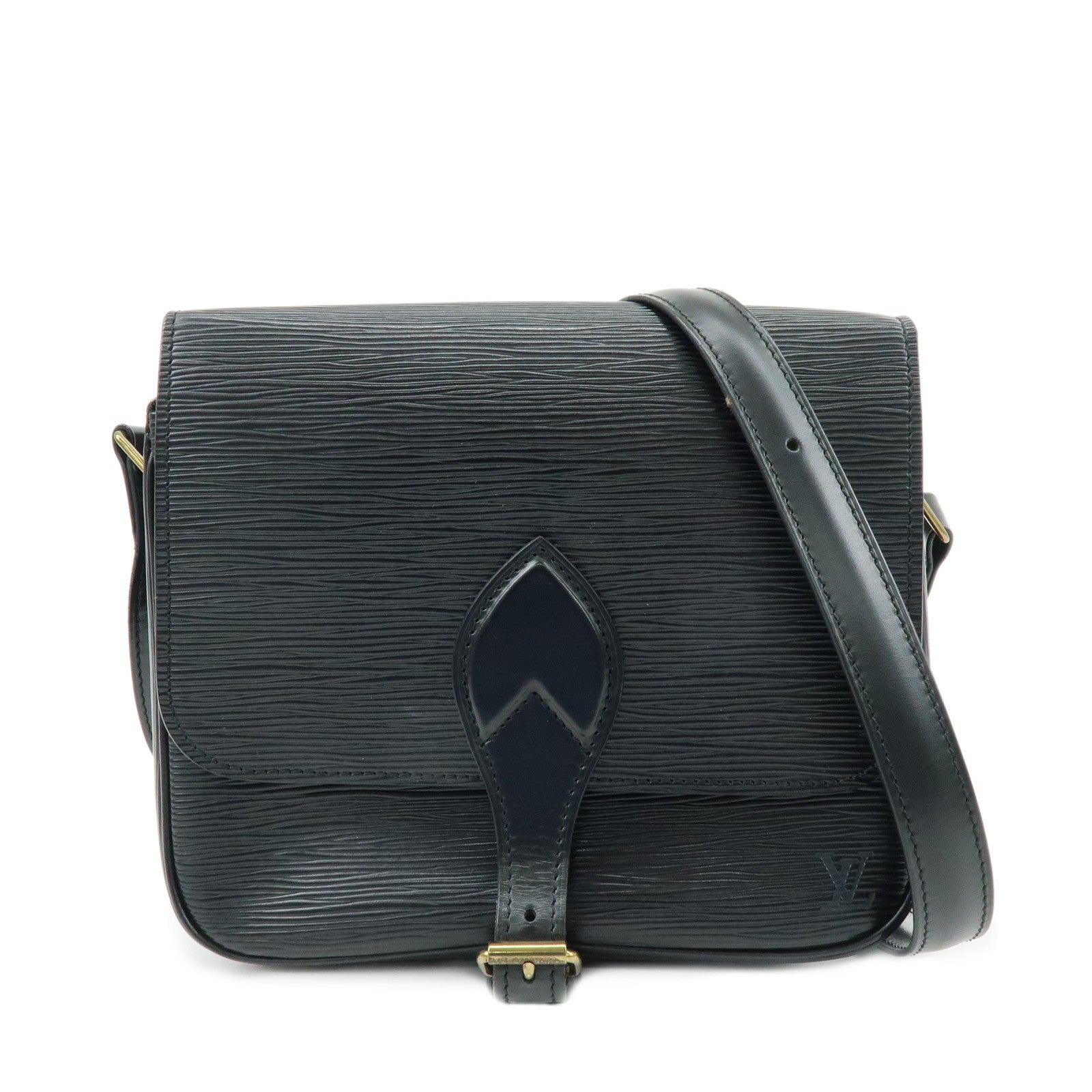 Louis Vuitton Epi Cartouchiere Shoulder Crossbody Bag Noir M52242