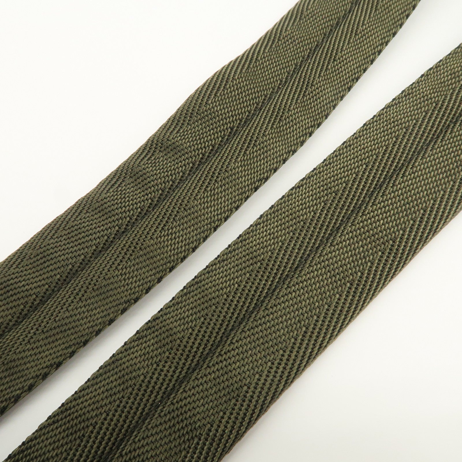 PRADA Logo Nylon Leather Shoulder Bag Crossbody Bag Khaki Black