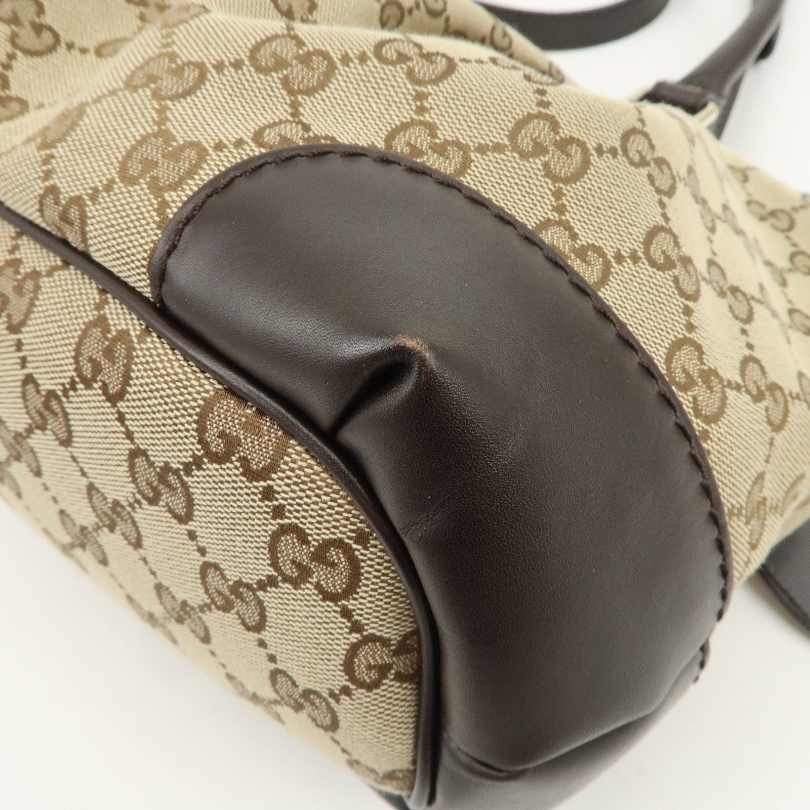 GUCCI Sukey Interlocking G Canvas Leather 2Way Shoulder Bag 247902