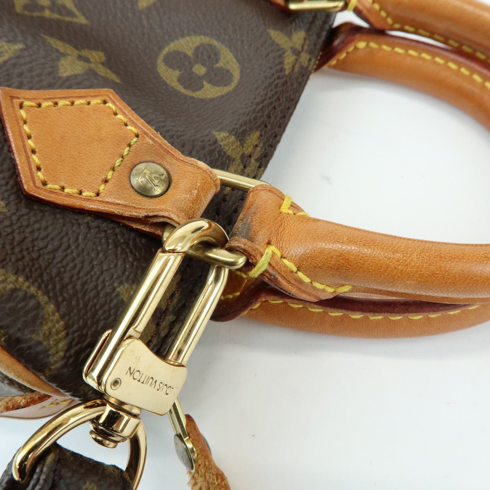 Louis Vuitton Monogram Mini Speedy Hand Shoulder Bag Brown M41534