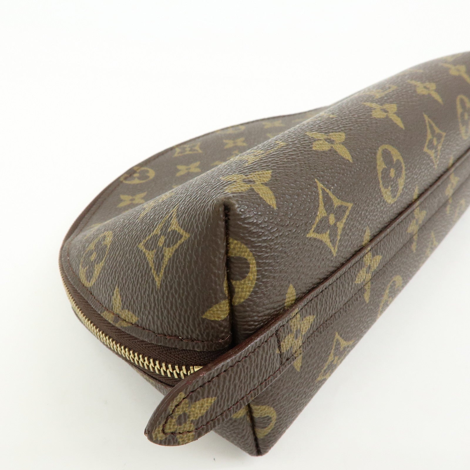 Louis Vuitton Monogram Trousse Demi Ronde Pouch Makeup Bag M47520