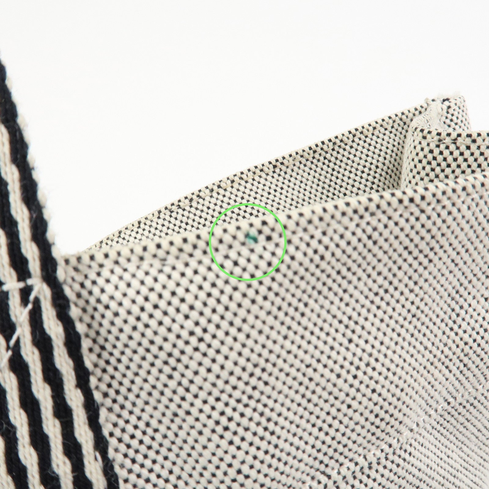 HERMES New Fourre Tout MM Canvas Tote Bag Hand Bag Gray