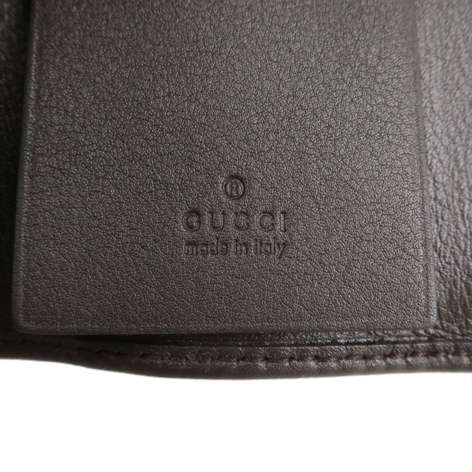 GUCCI Sukey GG Canvas Leather 6 Ring Key Case Beige Brown 282432