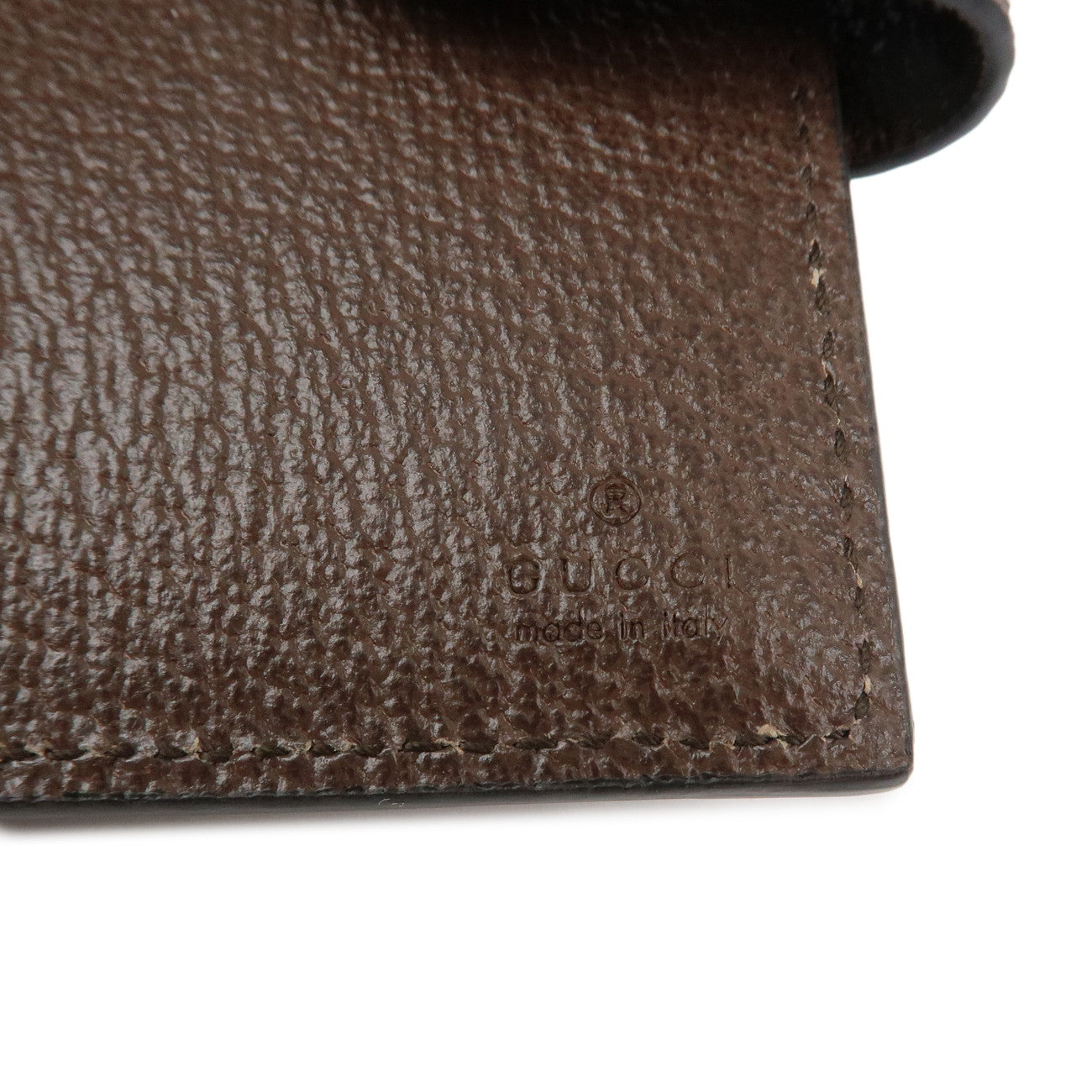 GUCCI Ophidia GG Supreme Leather Bi-fold Wallet Brown 699353