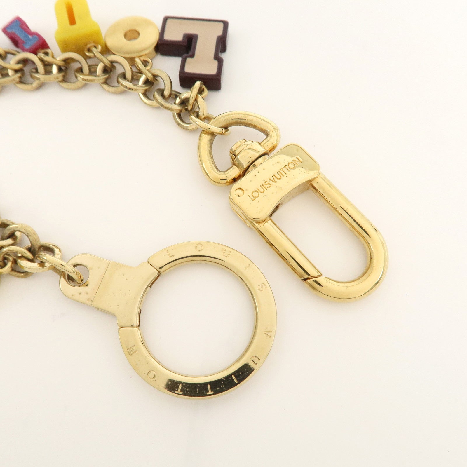 Louis Vuitton Porte Cles Chaine Playtime Metal Key Chain M66202