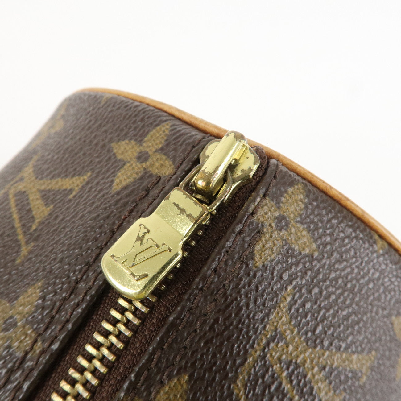 Louis Vuitton Monogram Papillon 30 Hand Bag New Style Brown M51385 Used