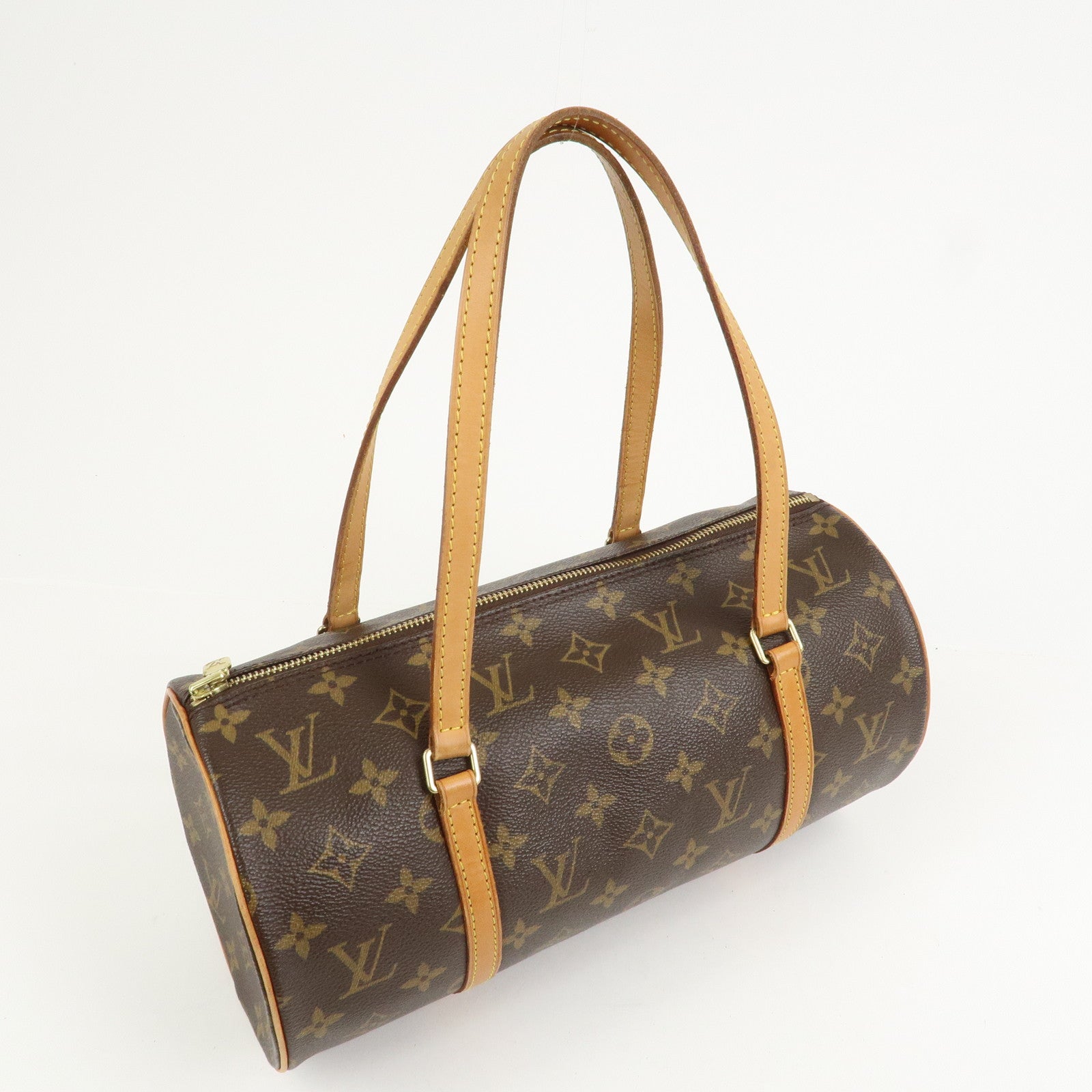 Louis Vuitton Monogram Papillon 30 Hand Bag New Style Brown M51385