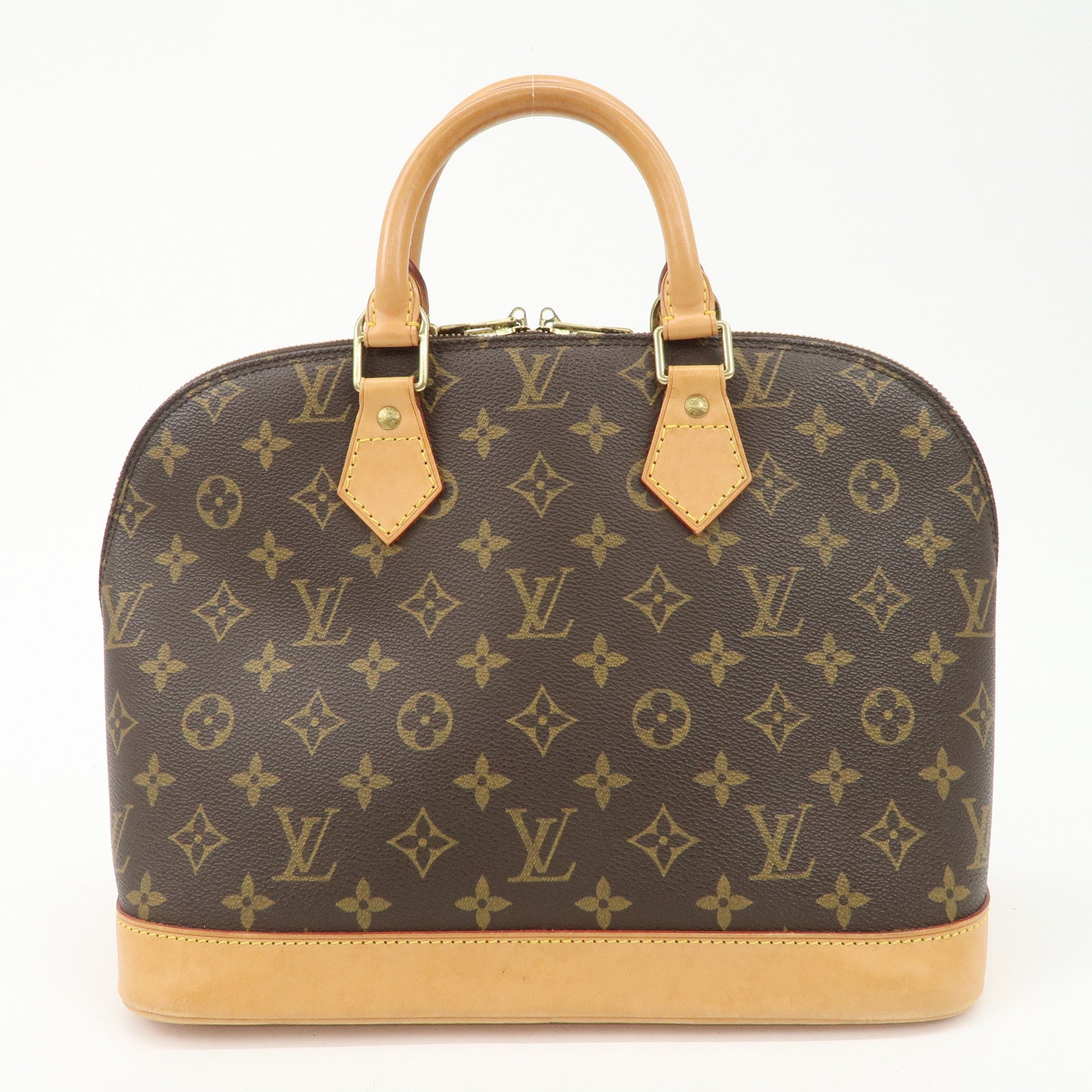 Louis Vuitton Monogram Alma Hand Bag Brown M51130