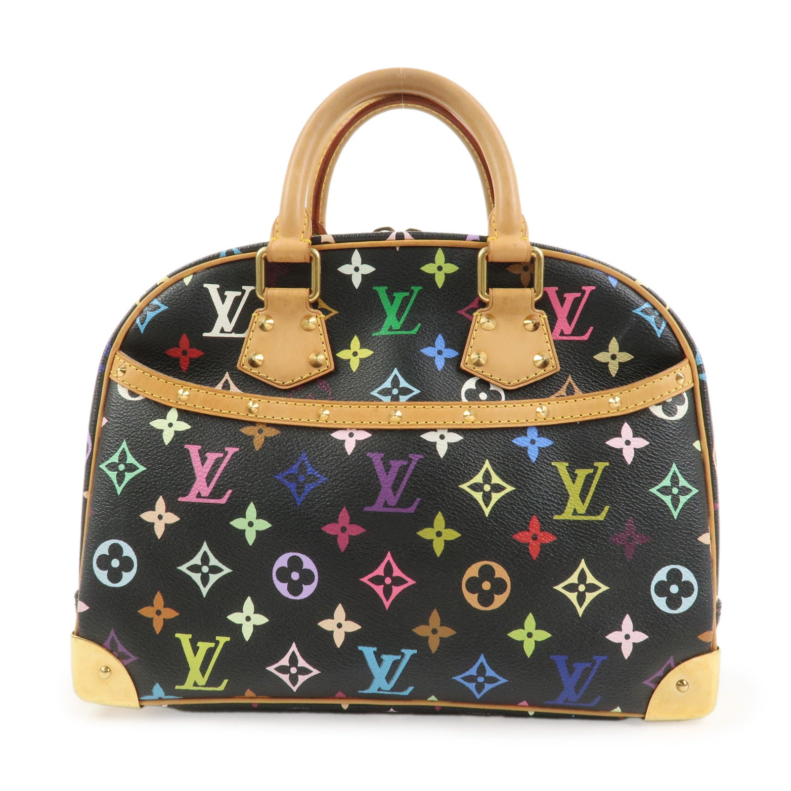 Louis Vuitton Monogram Multicolor Trouville Hand Bag Noir M92662