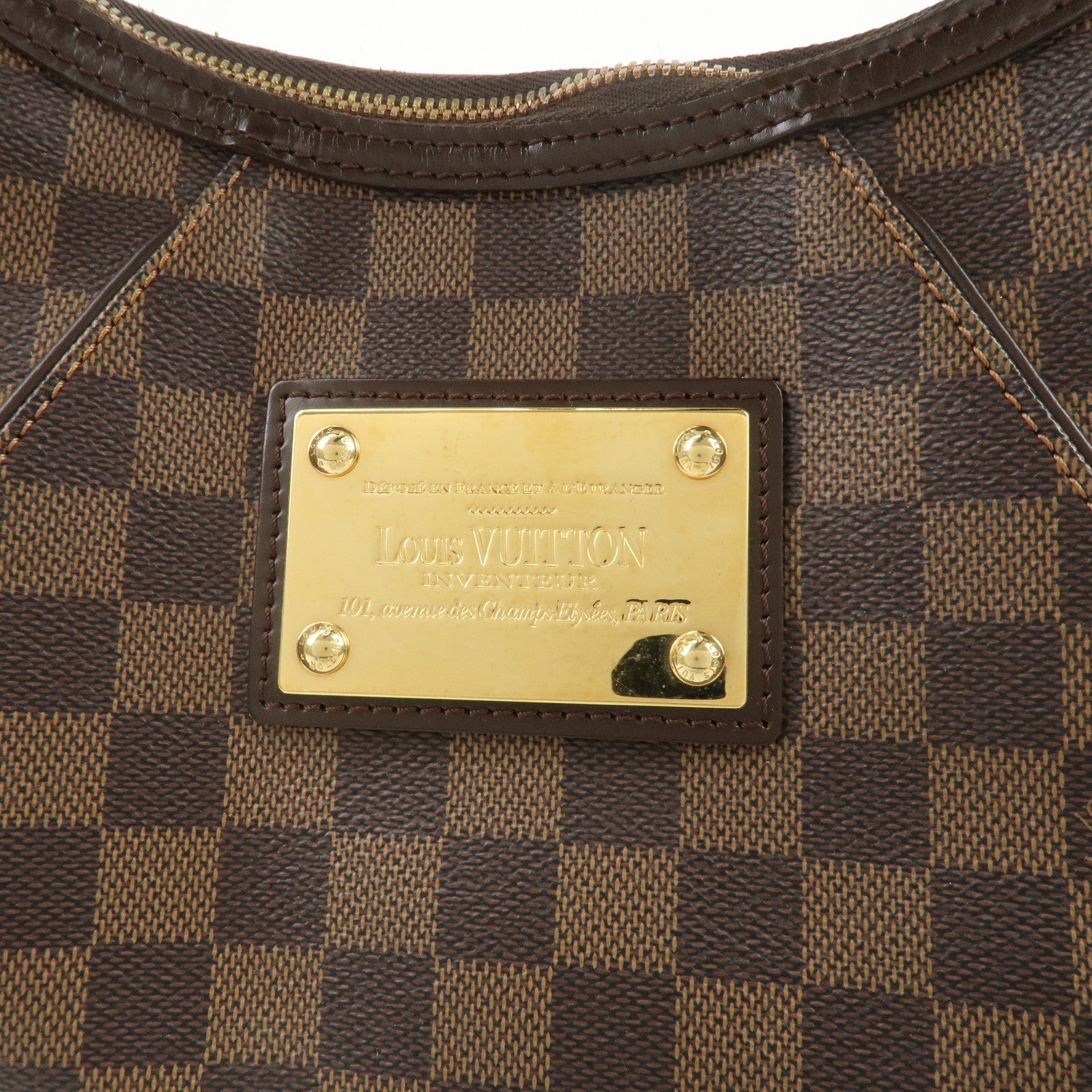 Louis Vuitton Damier Ebene Thames PM Shoulder Bag Hand Bag N48180