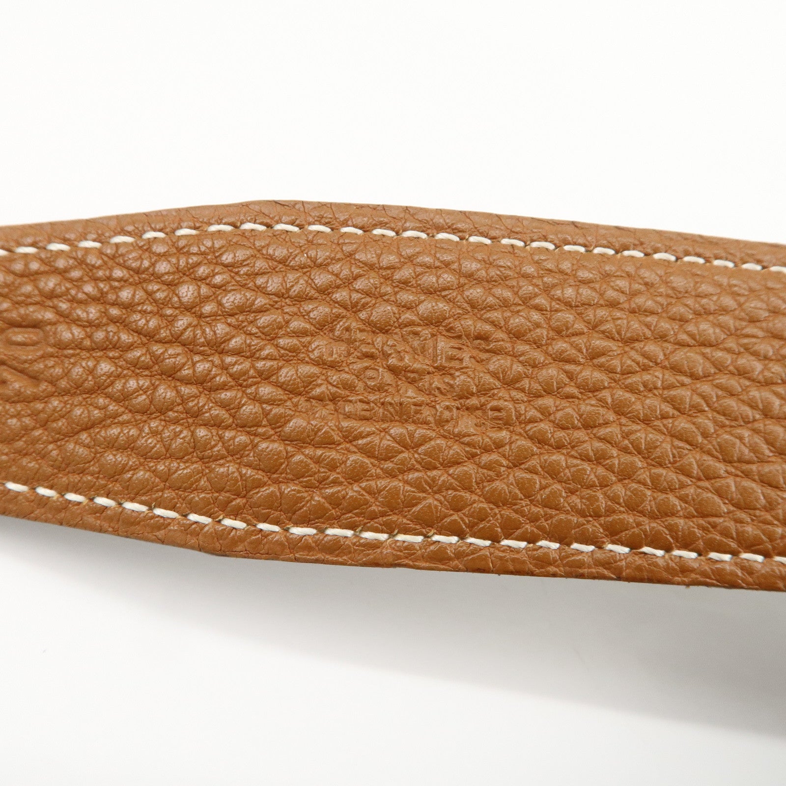 HERMES H Buckle Reversible Constance Leather Belt F Stamped