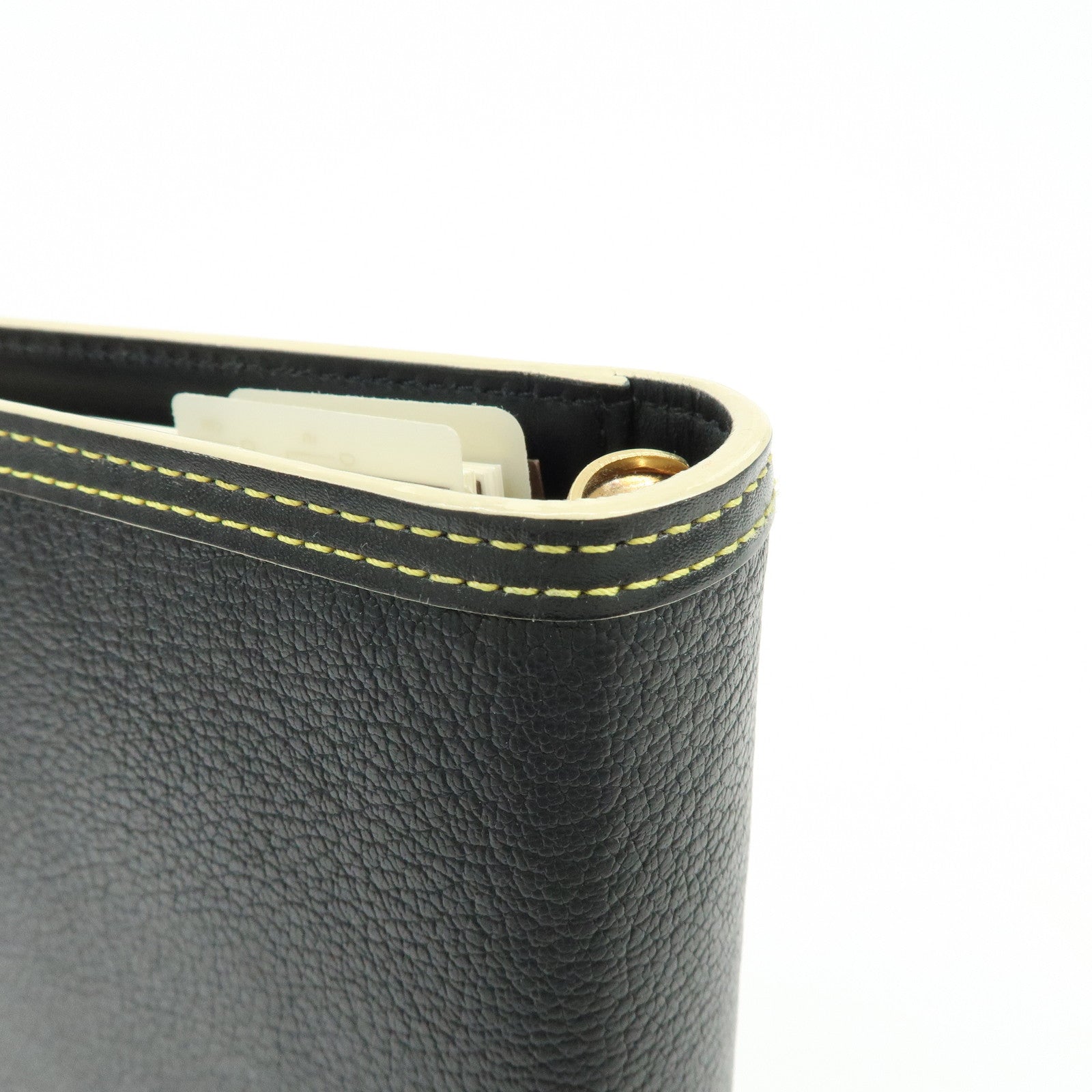 Louis Vuitton Suhari Leather Agenda MM Planner Cover Noir R20884