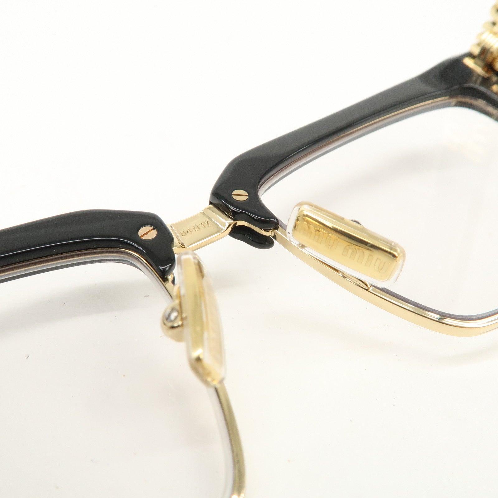 MIU MIU Plastic Metal Sunglasses SMU 10Z 54□17 1AB-08N 140 0N