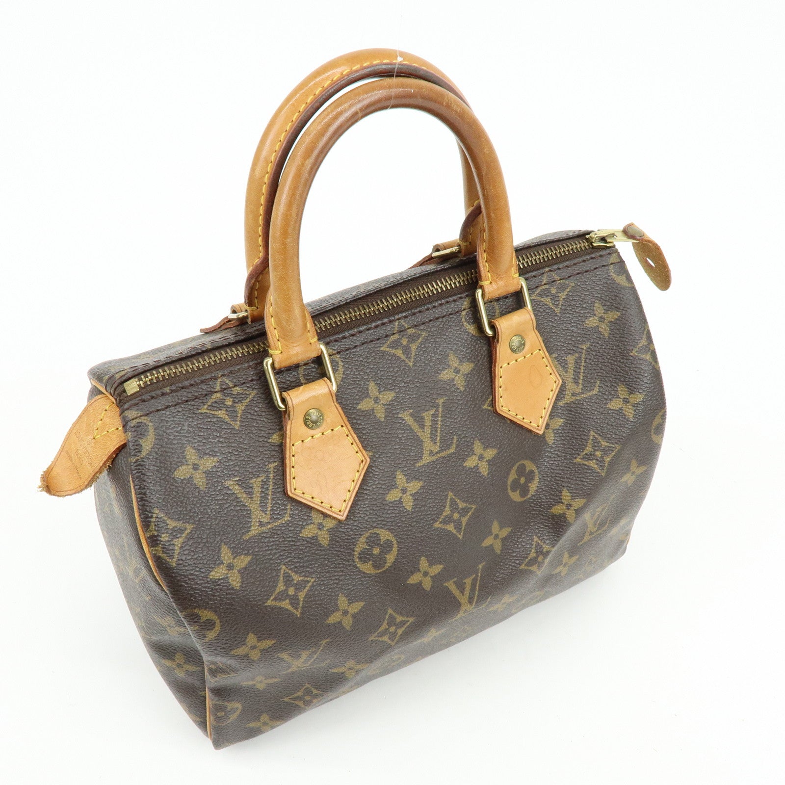 Louis Vuitton Monogram Speedy 25 Boston Bag Hand Bag Brown M41528