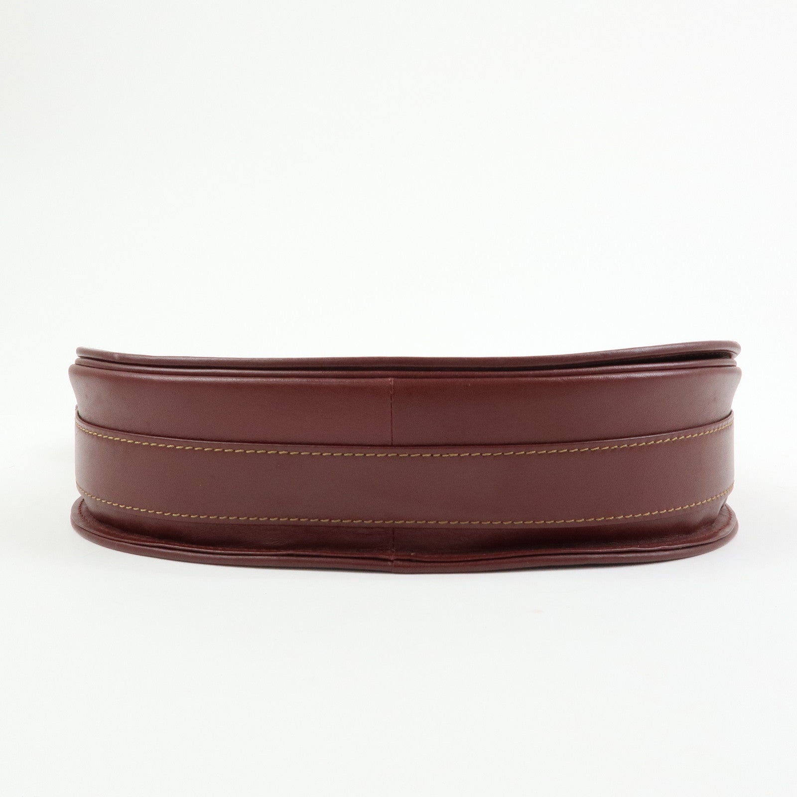 Cartier Must de Cartier Leather Shoulder Bag Crossbody Bag Bordeaux