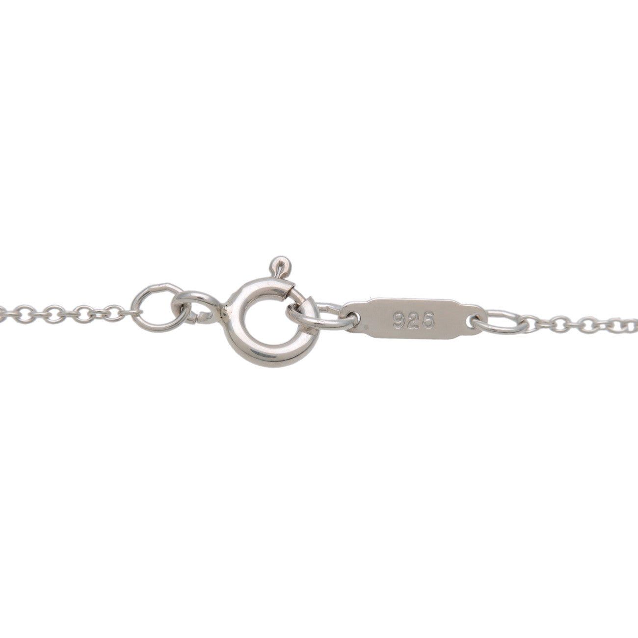 Tiffany & Co Open Heart Ribbon Necklace SV925 750YG Silver