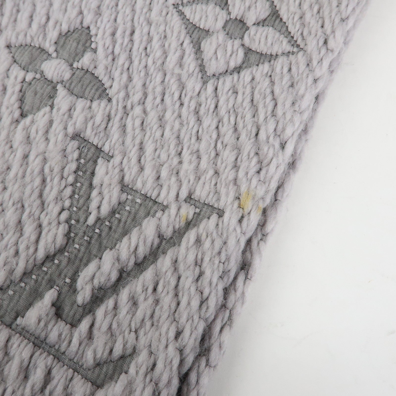 Louis Vuitton Monogram Escharp Logo Mania Wool Silk Scarf M74742