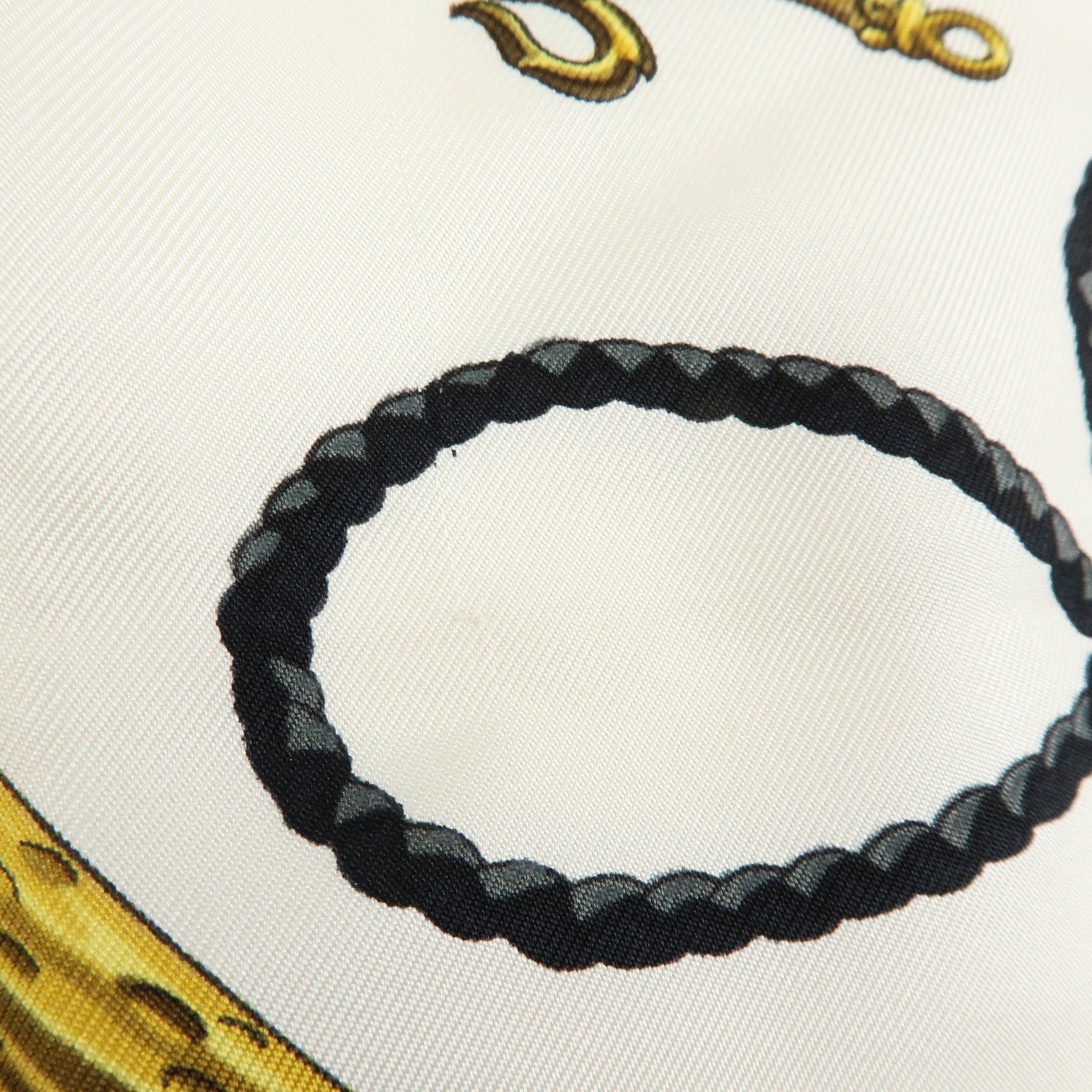 HERMES Carre 90 Silk 100% Scarf LES CLES THE KEYS RARE Black White