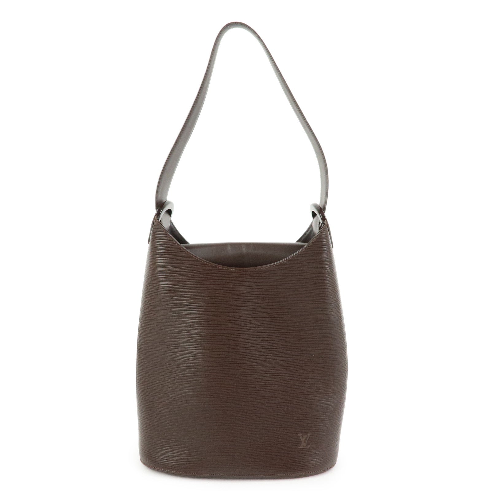 Louis Vuitton Epi Verso Leather Shoulder Bag Mocha M5281D